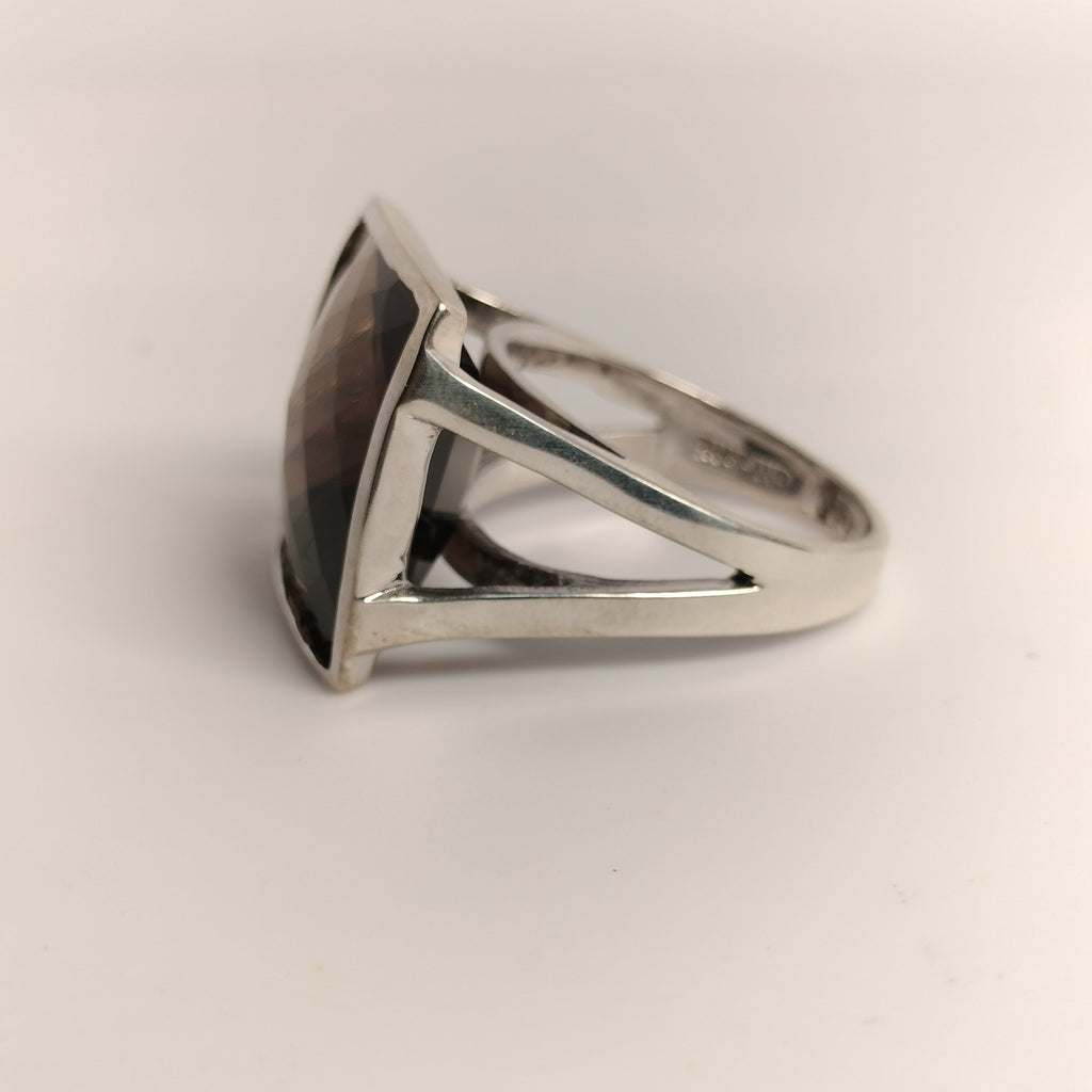 Sterling Silver Smokey Quartz Ring