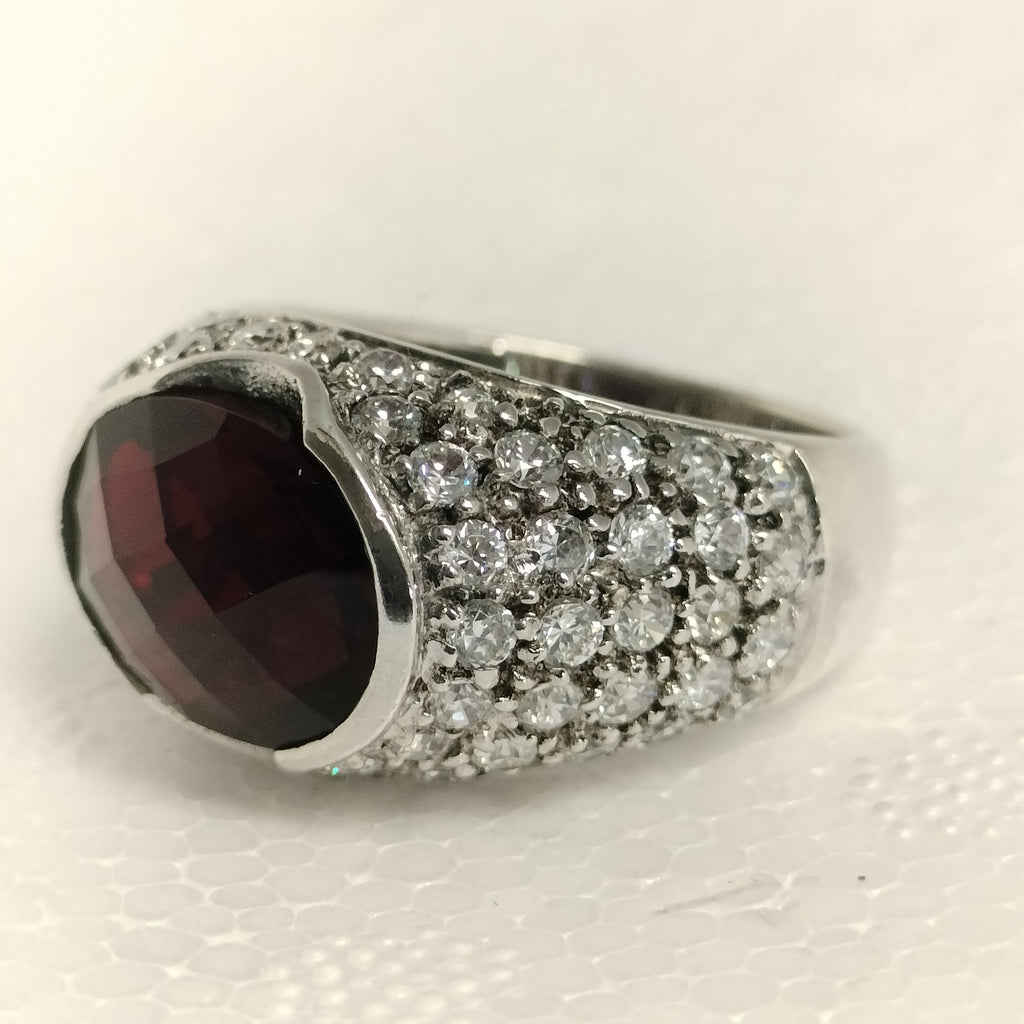 Sterling Silver Cubic Zirconia Ring