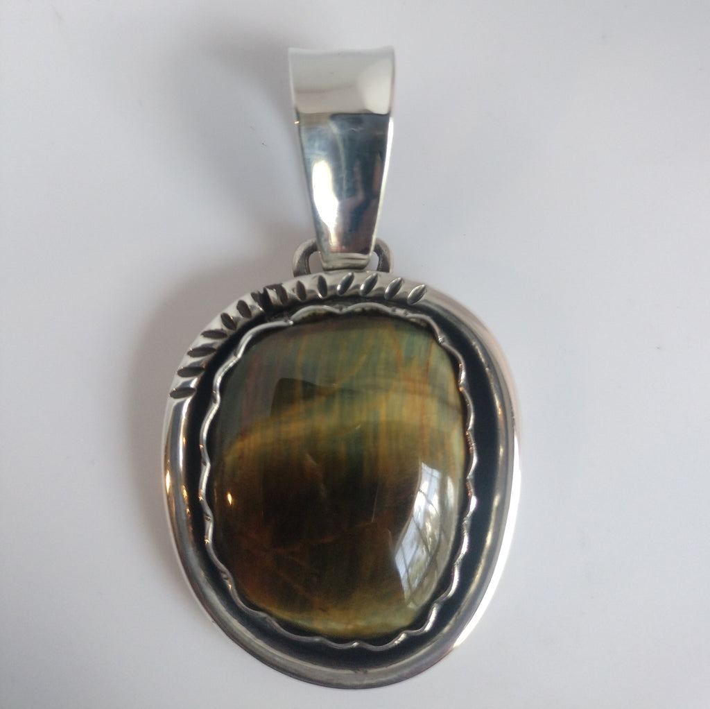 Sterling Silver Tigereye Pendant