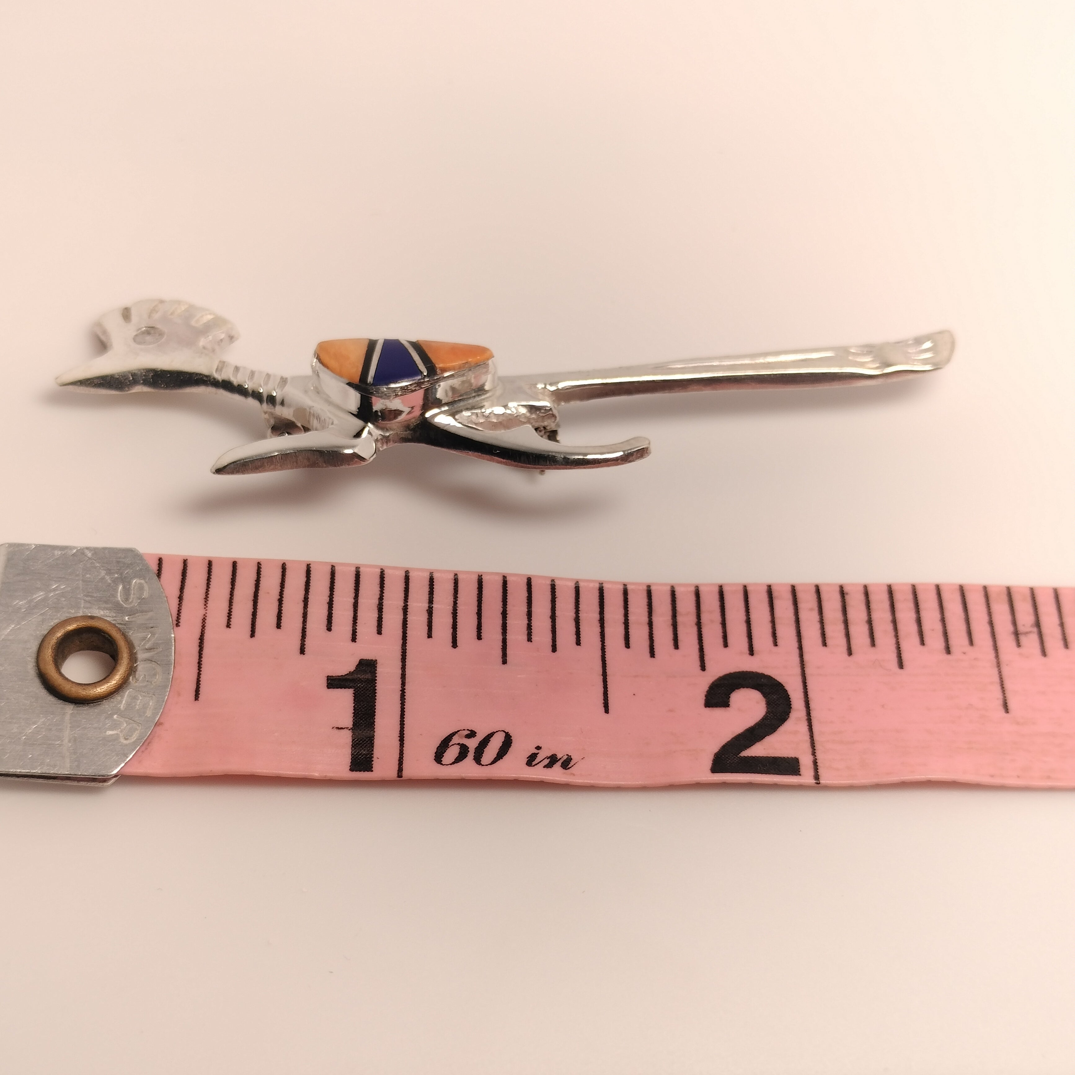 Sterling Silver Roadrunner Pin