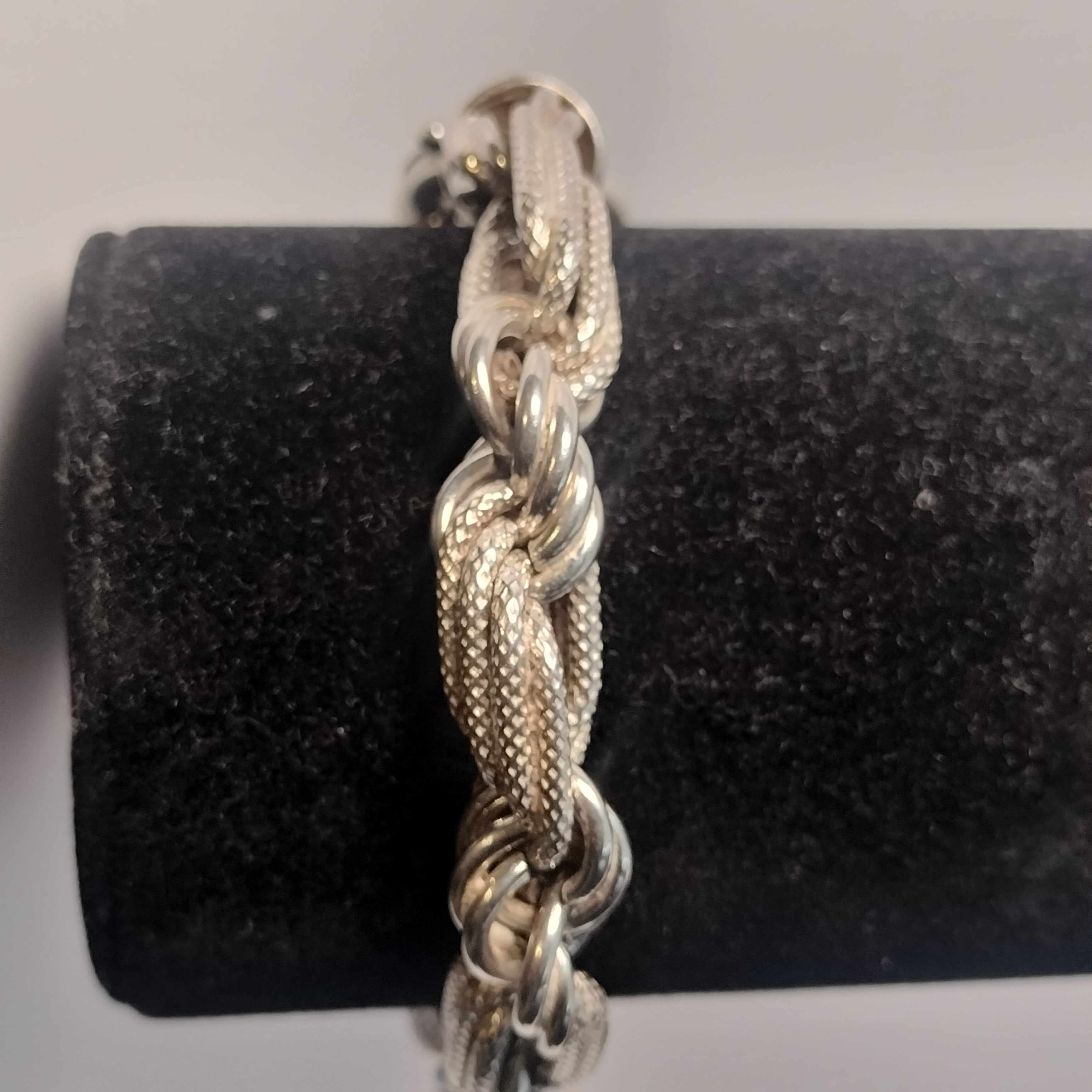 Sterling Silver Figarope Bracelet