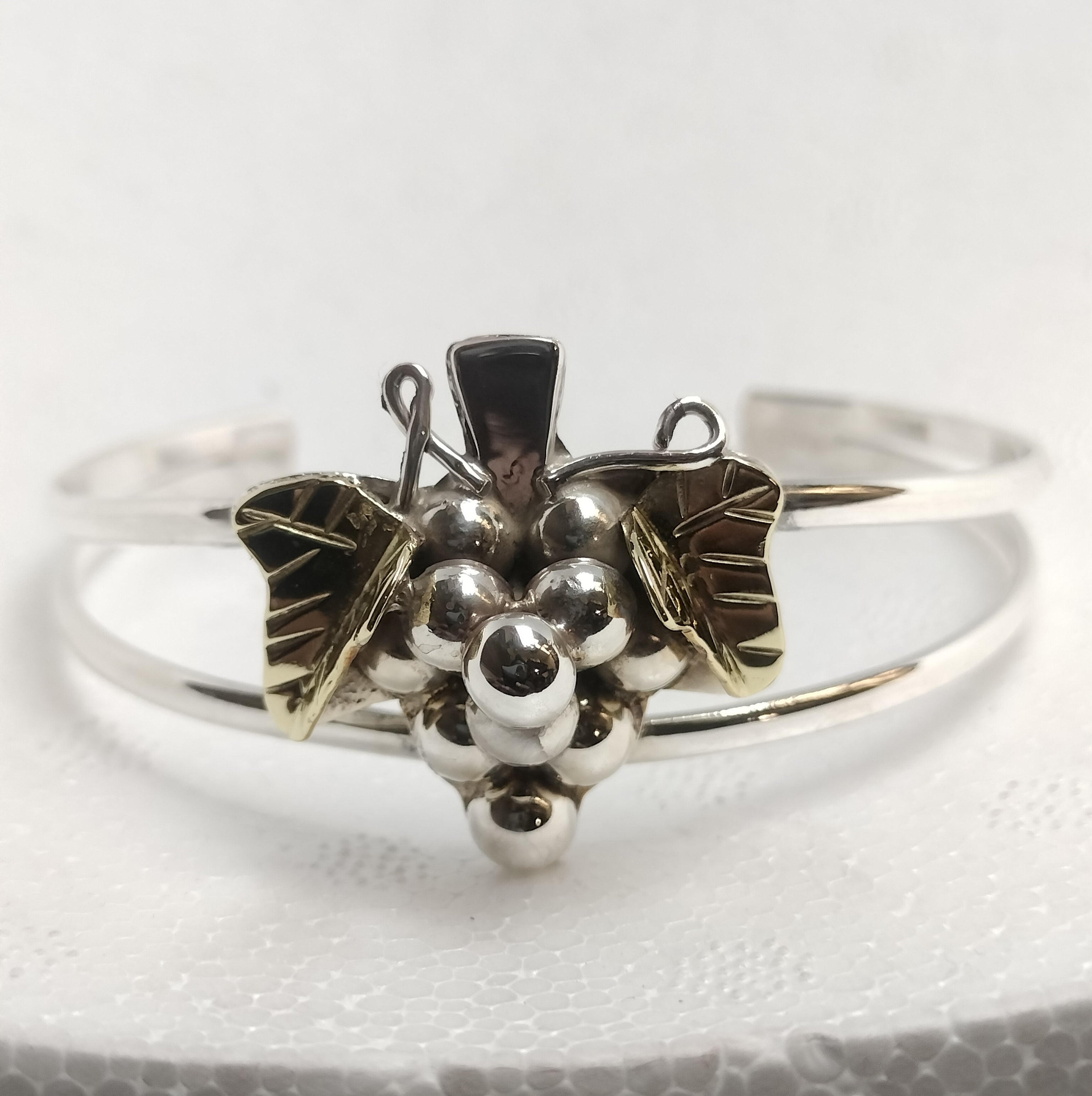 Sterling Silver Grape Cluster Bracelet