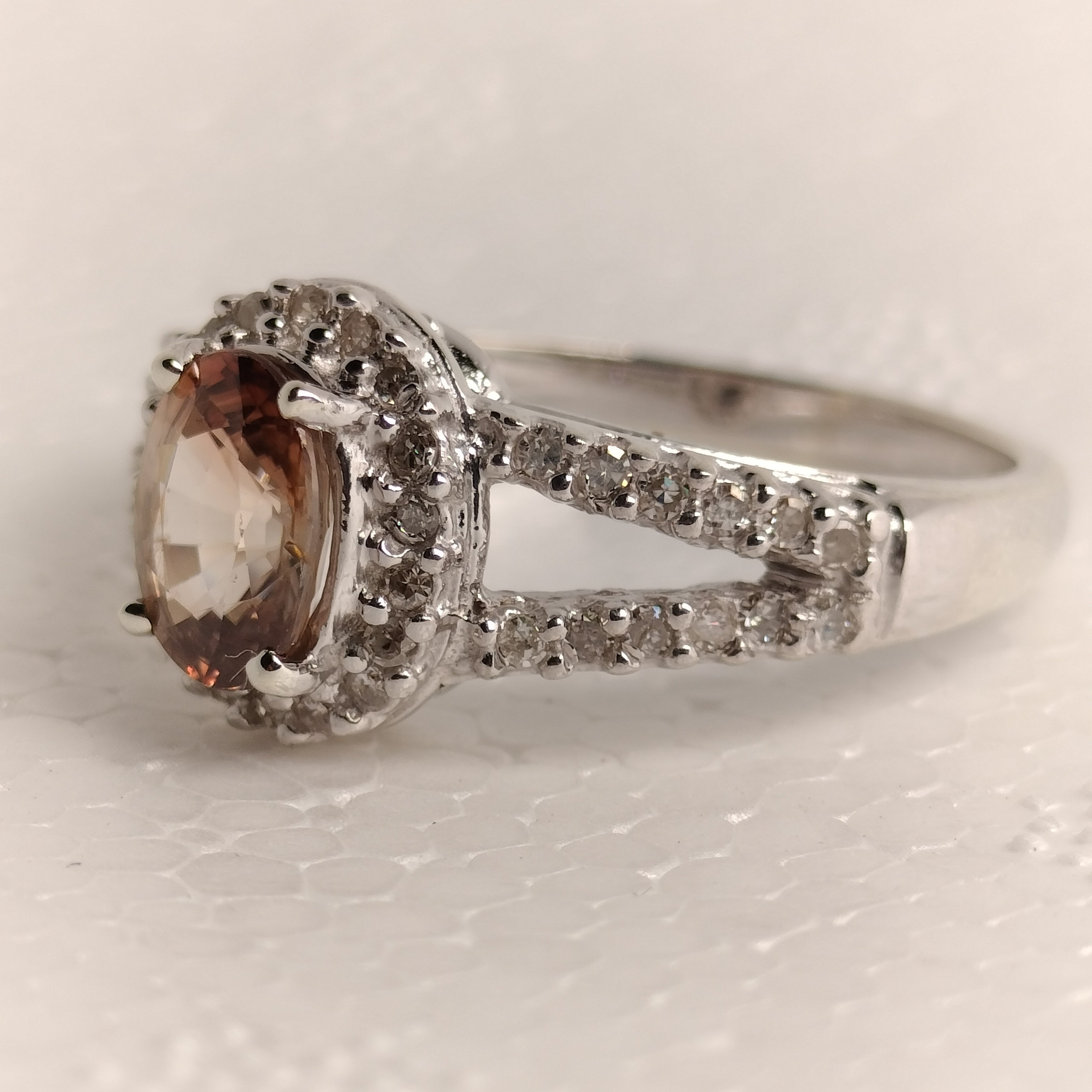 10K Gold Sapphire and Diamond Ring