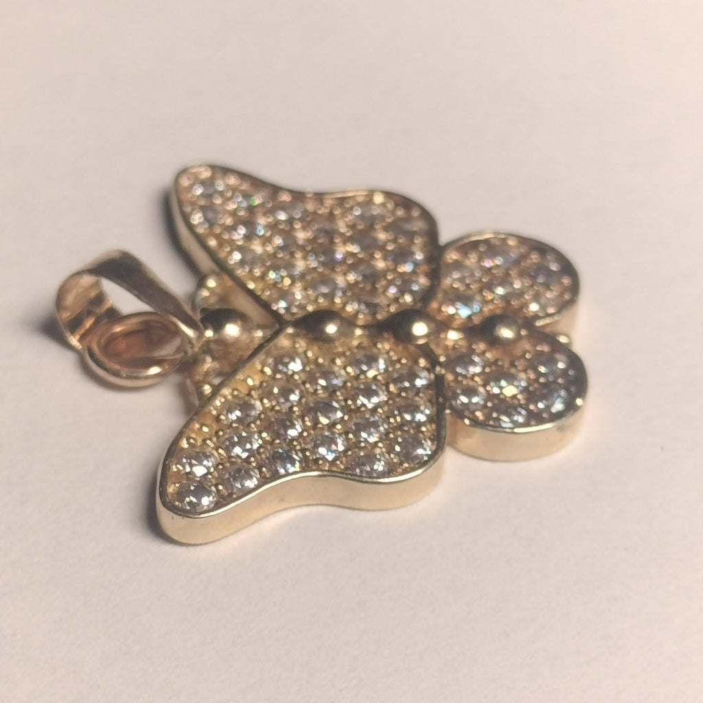 10k Gold Cubic Zirconia Pendant