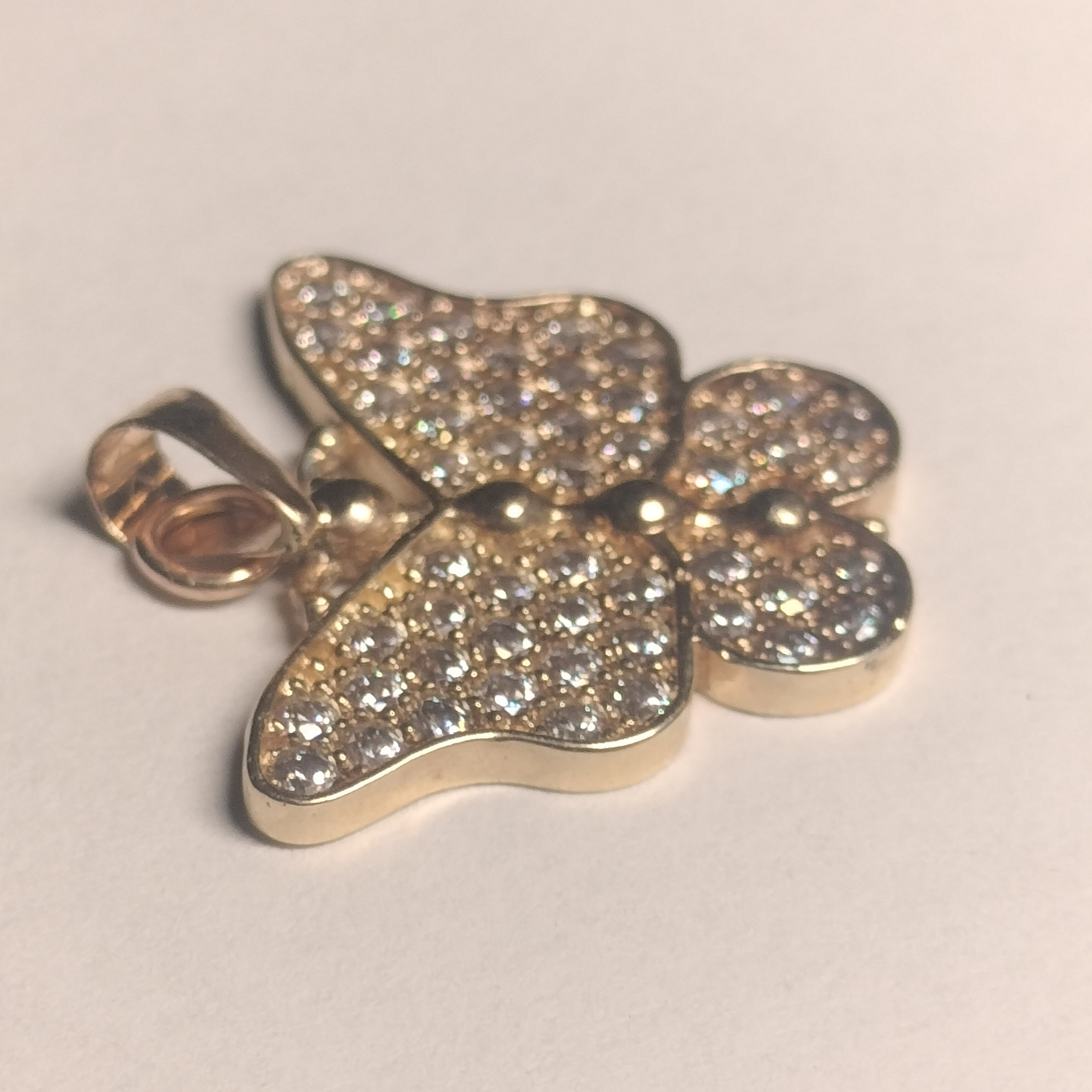 10k Gold Cubic Zirconia Pendant