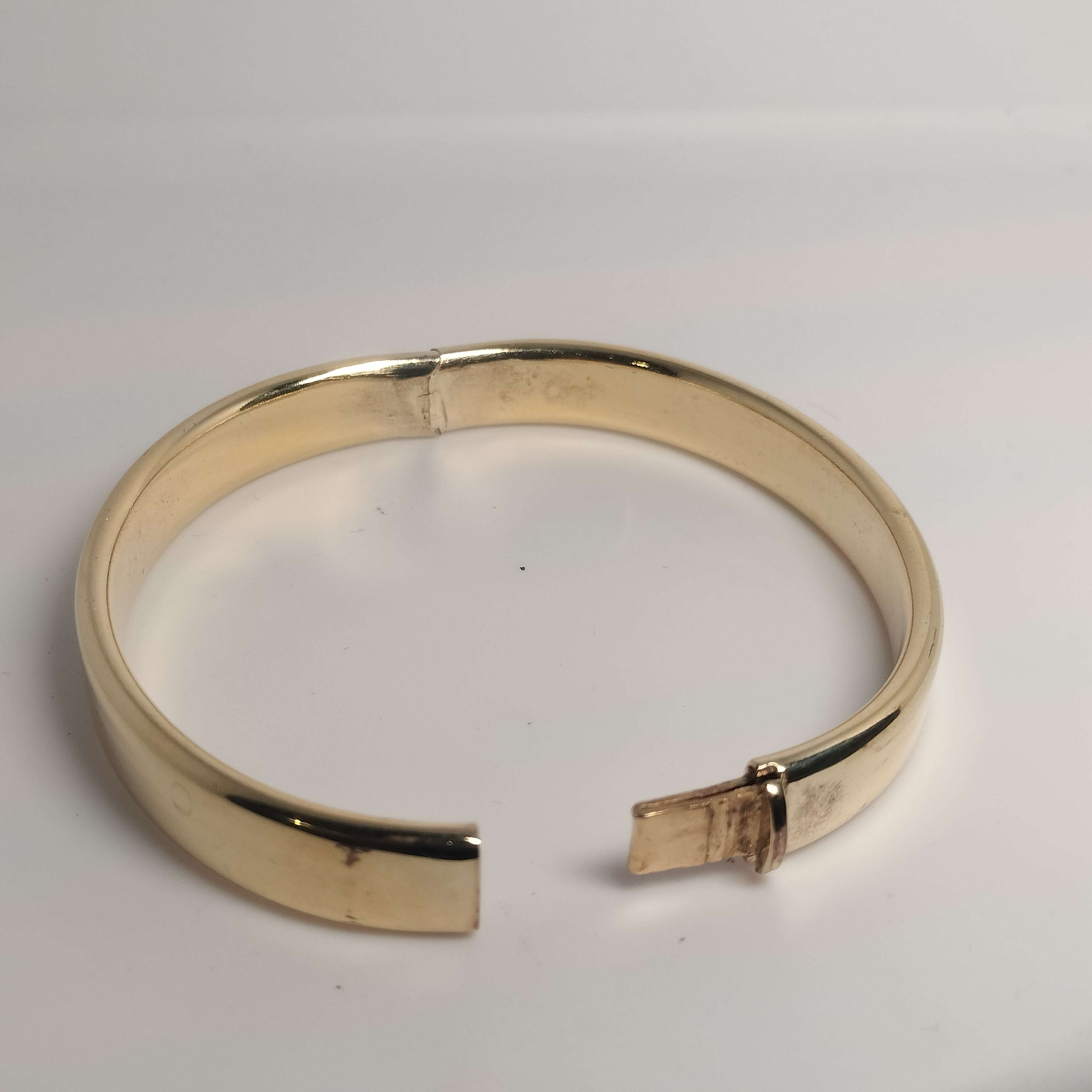 Gold Over Sterling Silver Bangle Bracelet