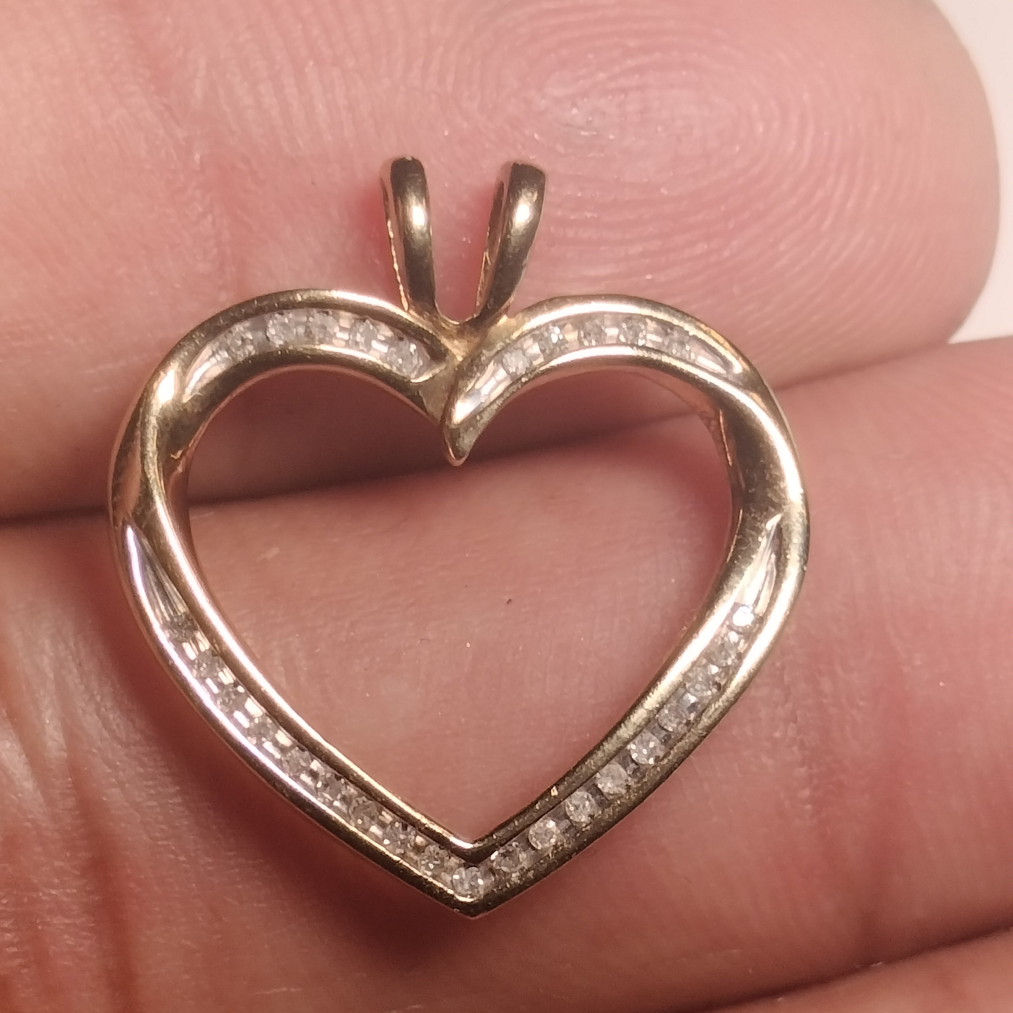 Sterling Silver Diamond Pendant