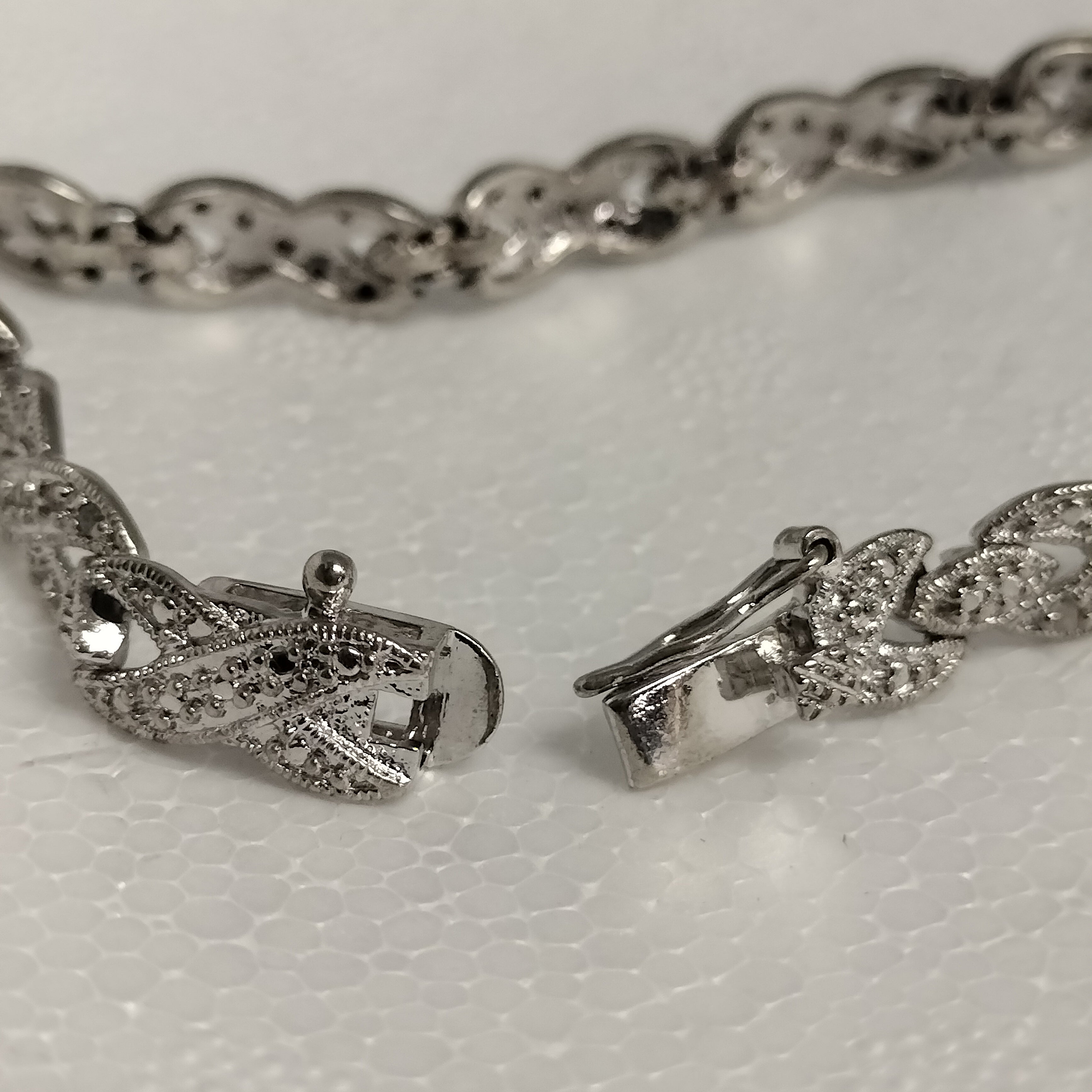 Sterling Silver Diamond Tennis Bracelet