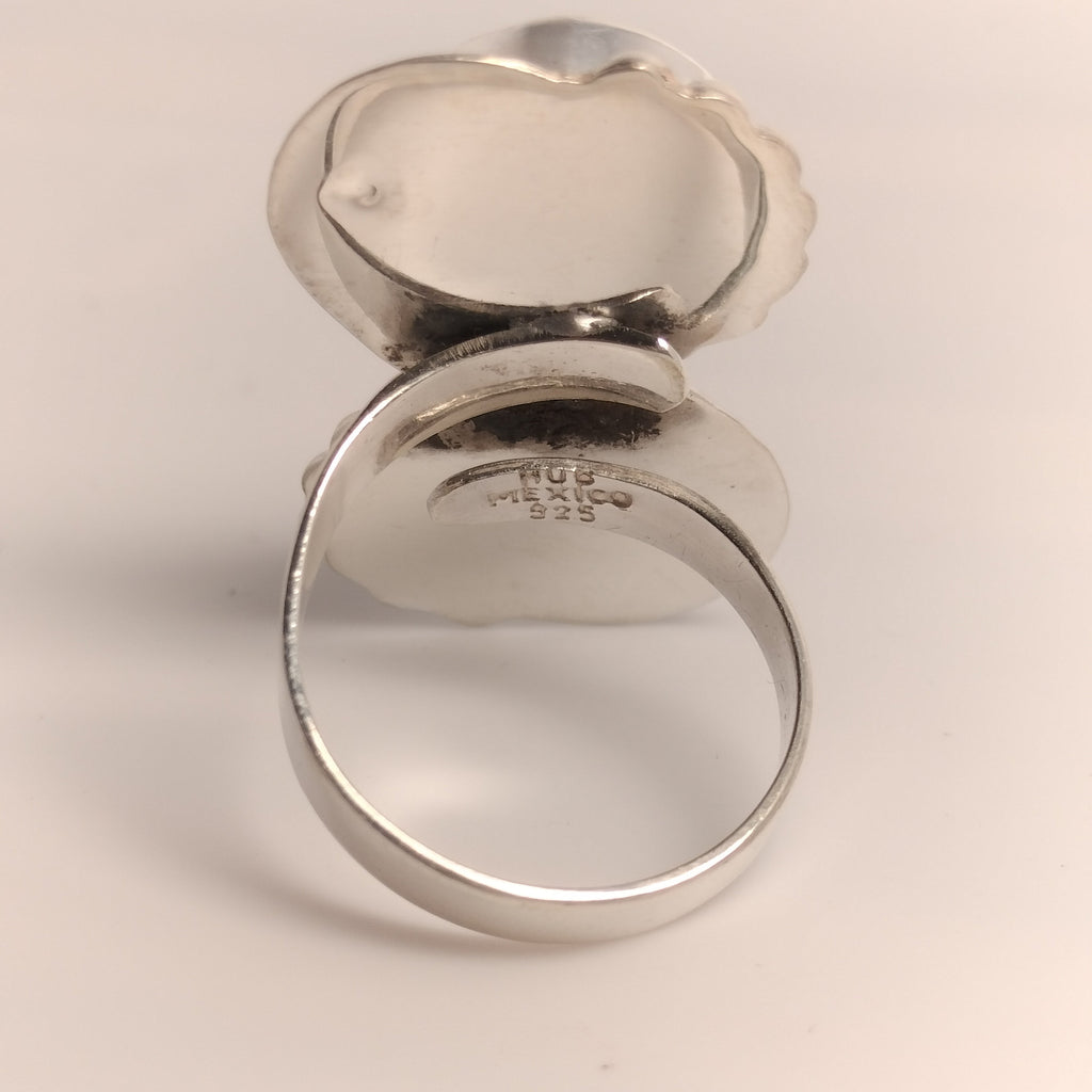 Sterling Silver Red Turquoise Ring