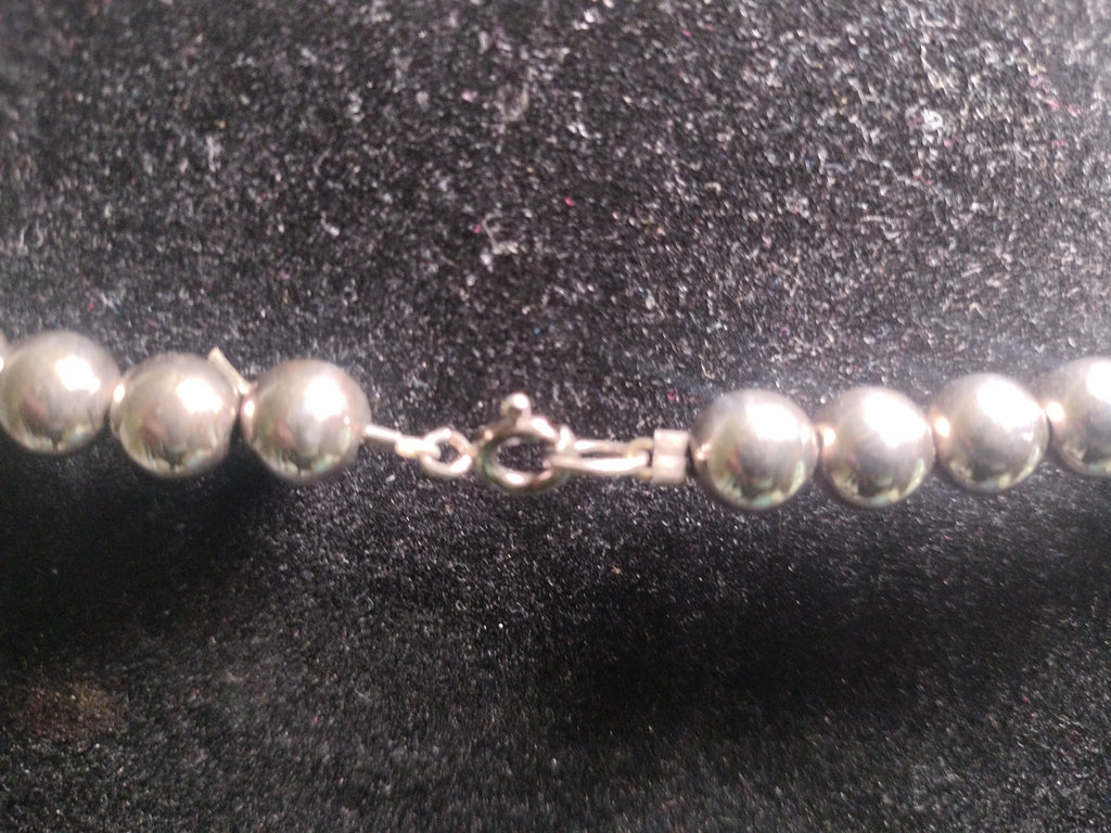 Sterling Silver Beaded Necklace
