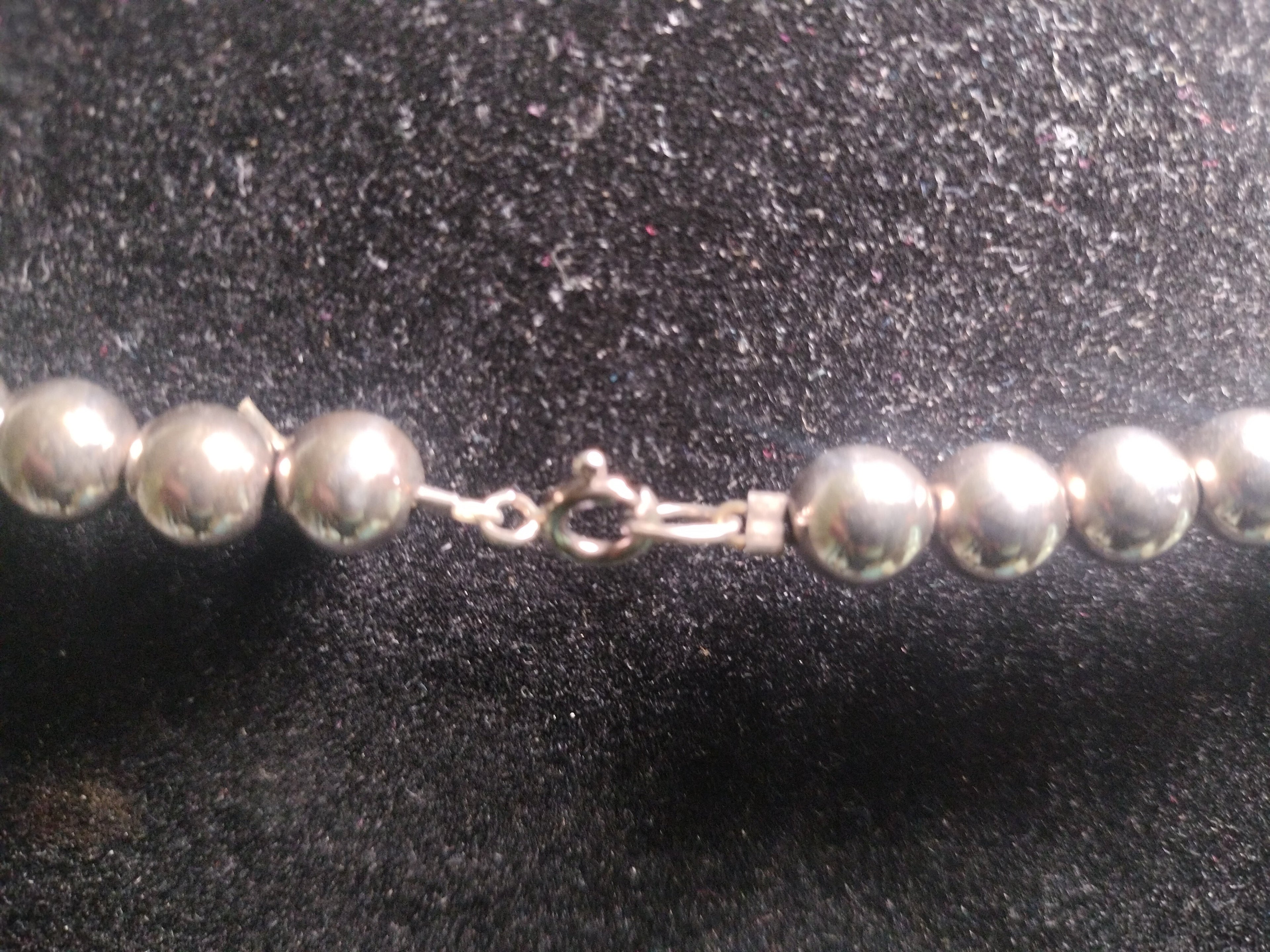 Sterling Silver Beaded Necklace
