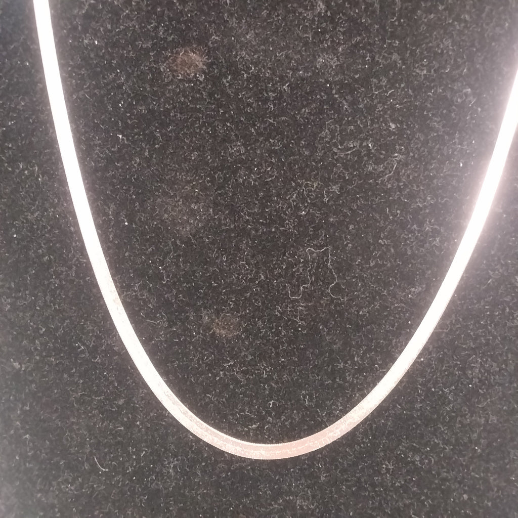 Sterling Silver Herringbone Necklace