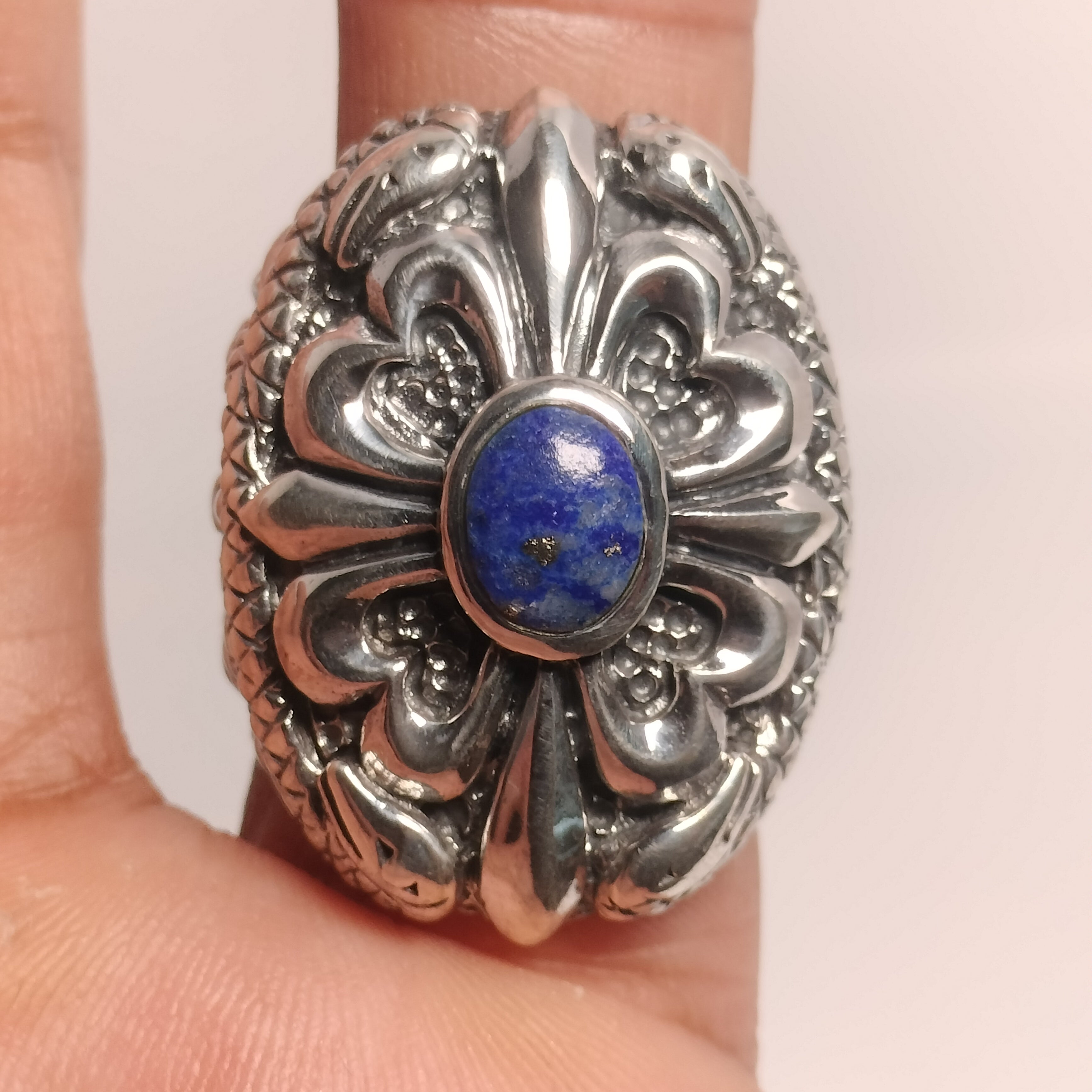 Sterling Silver Lapis Ring