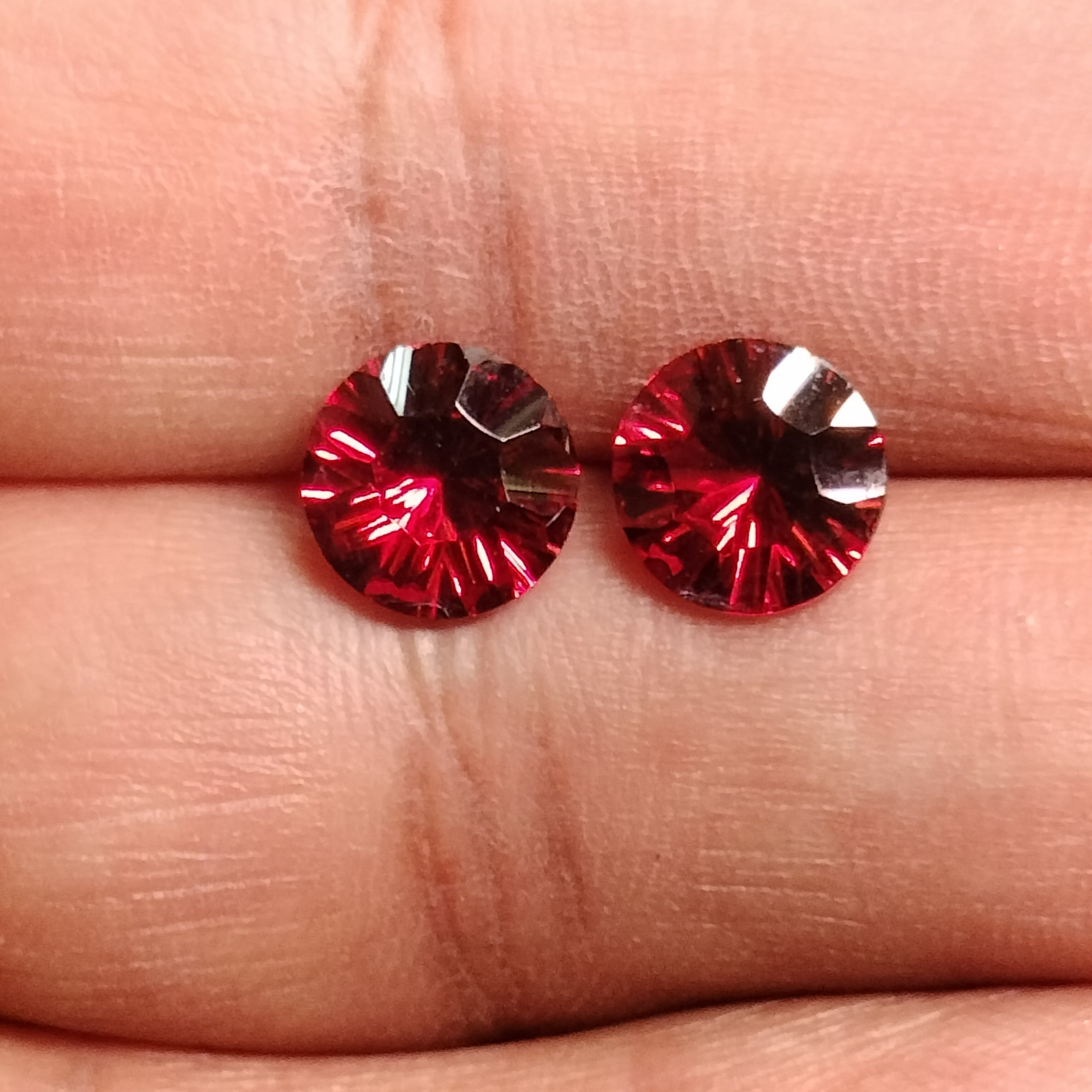 3.76 Carat Natural Garnet Gemstone Matched Pair