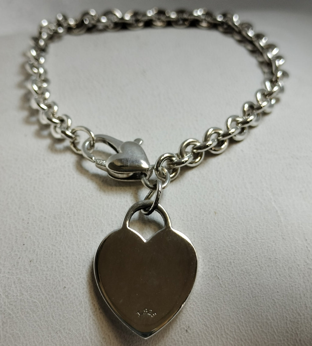 Sterling Silver Heart Bracelet