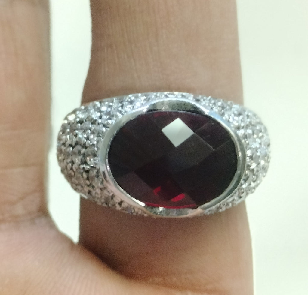 Sterling Silver Cubic Zirconia Ring