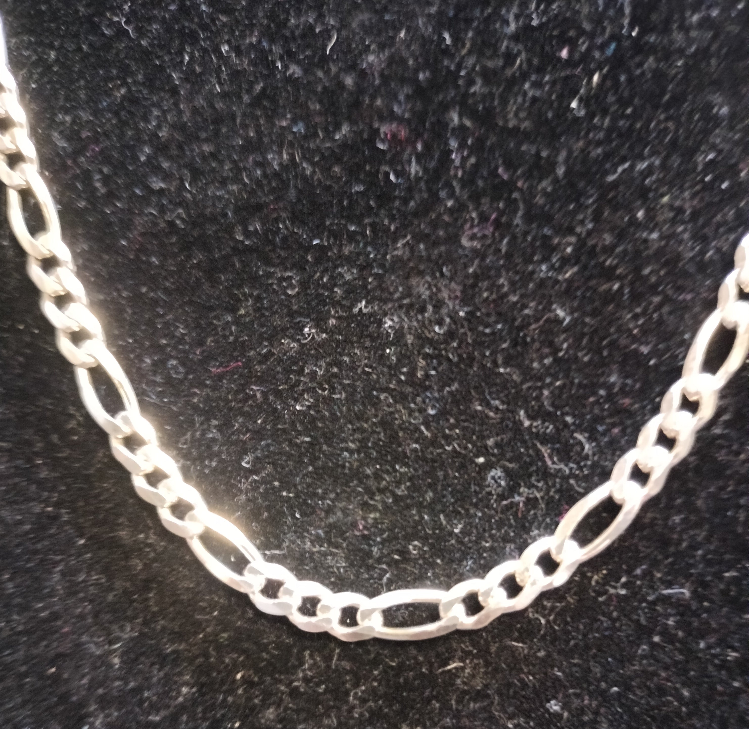 Sterling Silver Figaro Chain