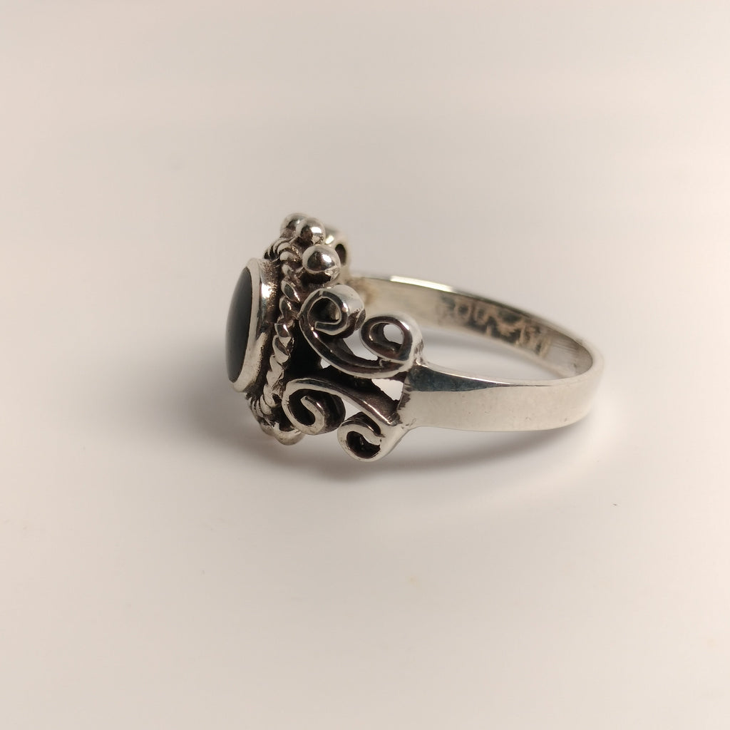 Sterling Silver Black Onyx Ring