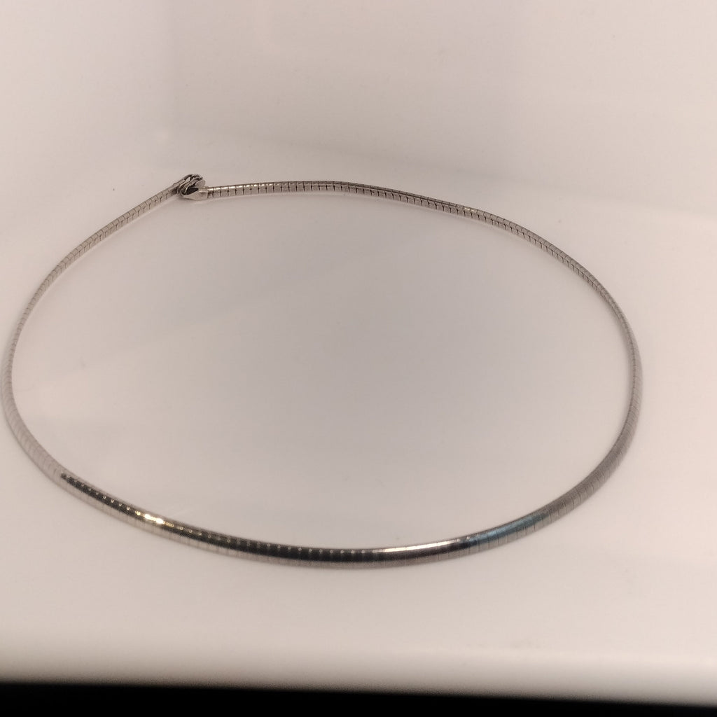 Sterling Silver Omega Necklace