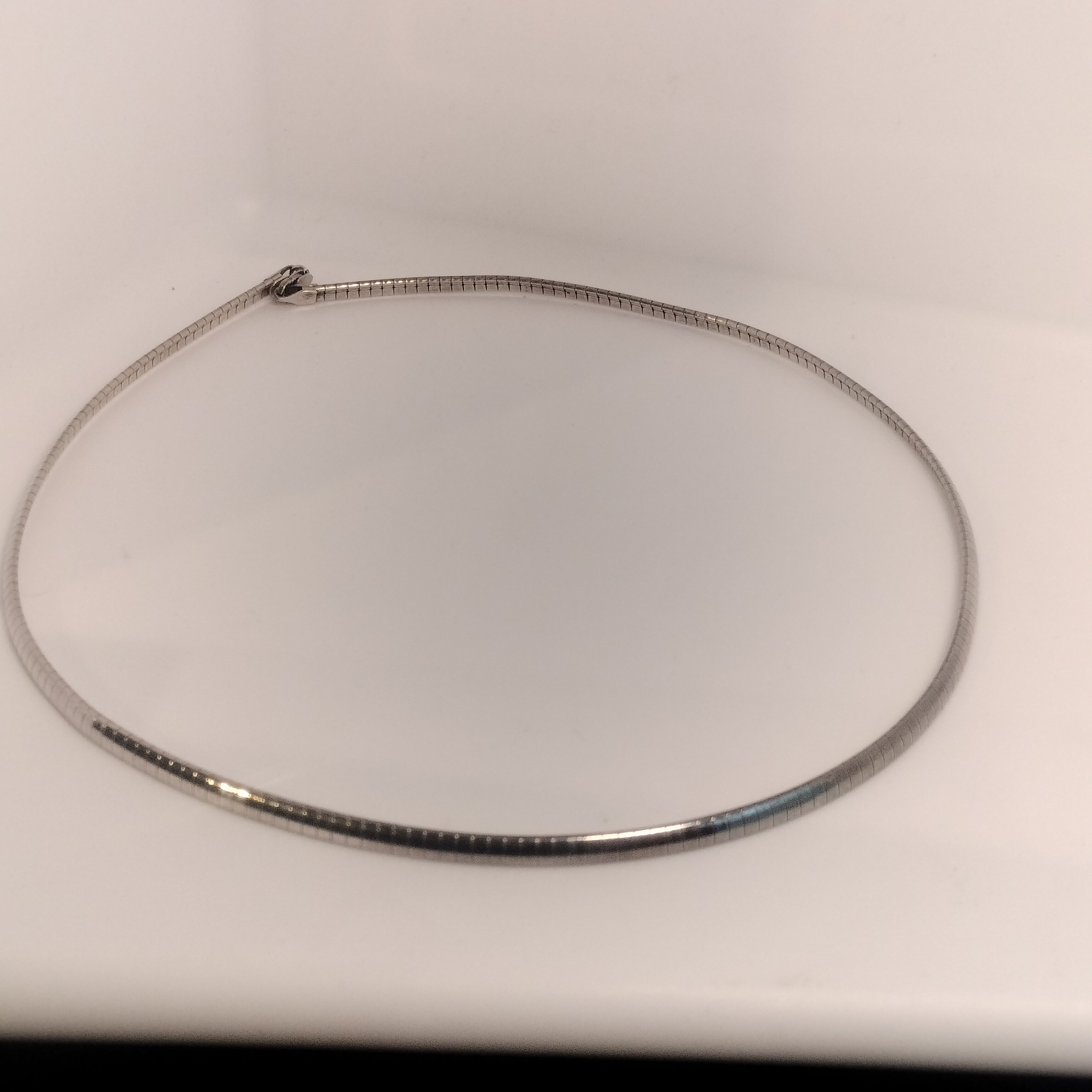 Sterling Silver Omega Necklace
