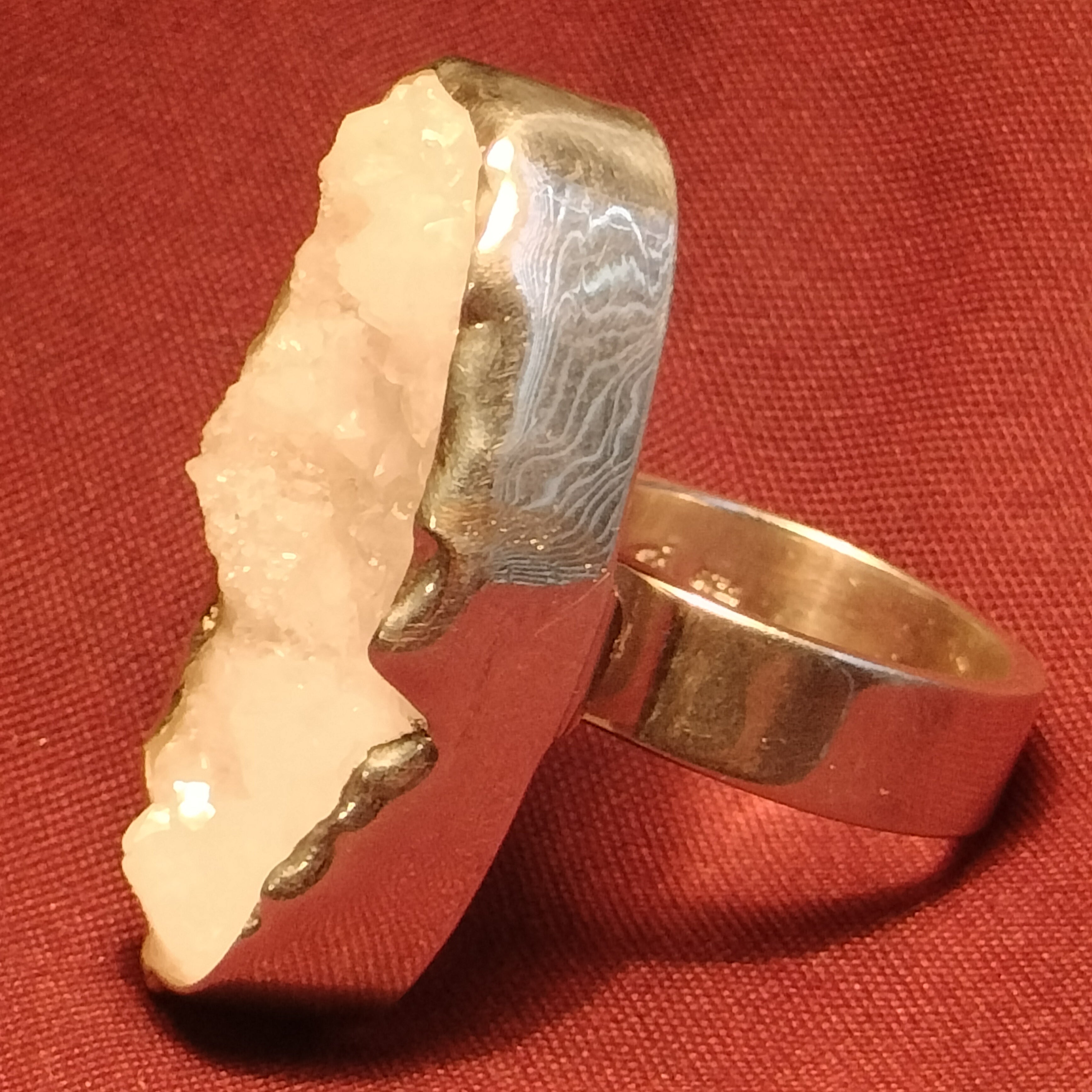 Sterling Silver Druzy Quartz Ring