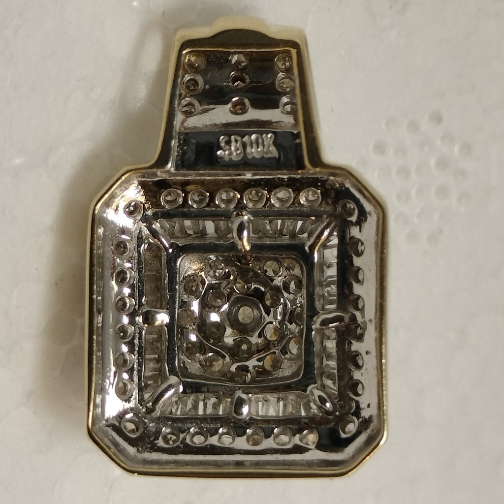 10k Gold Diamond Slide Pendant