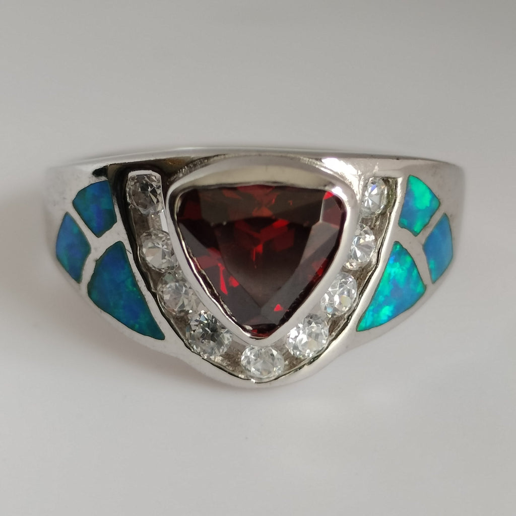 Sterling Silver Multi Stone Ring