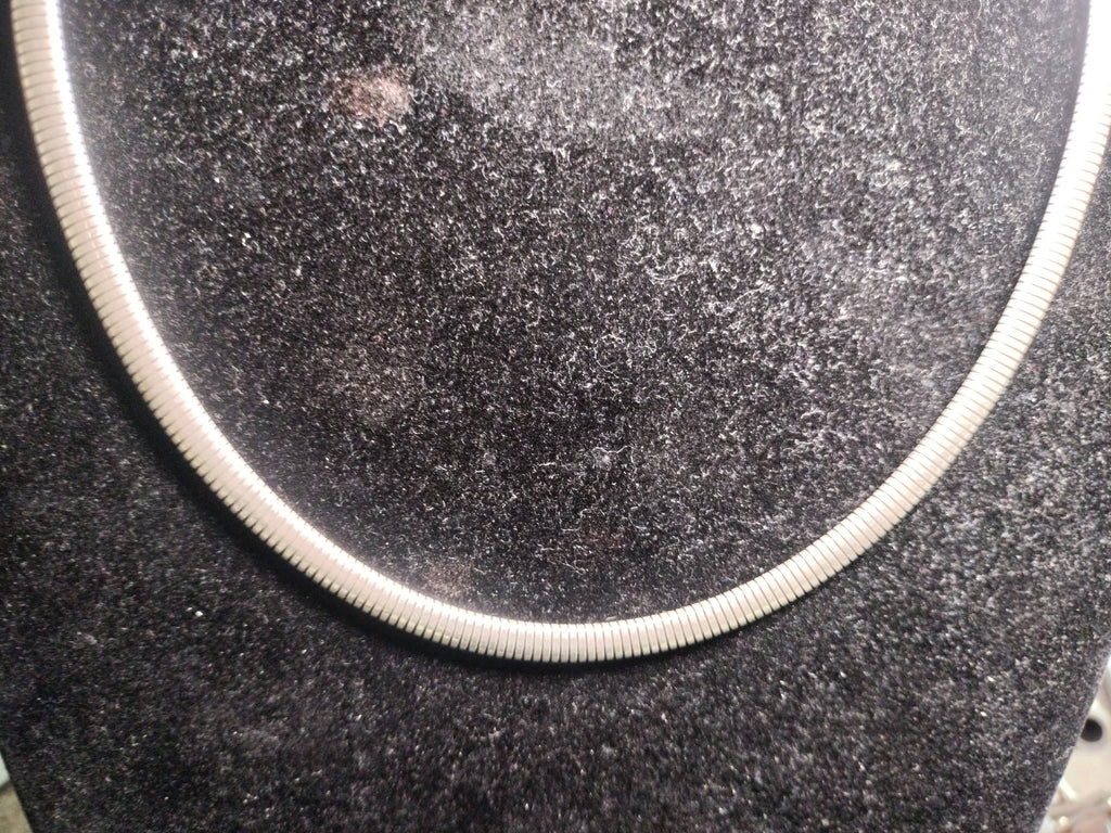 Sterling Silver Omega Necklace