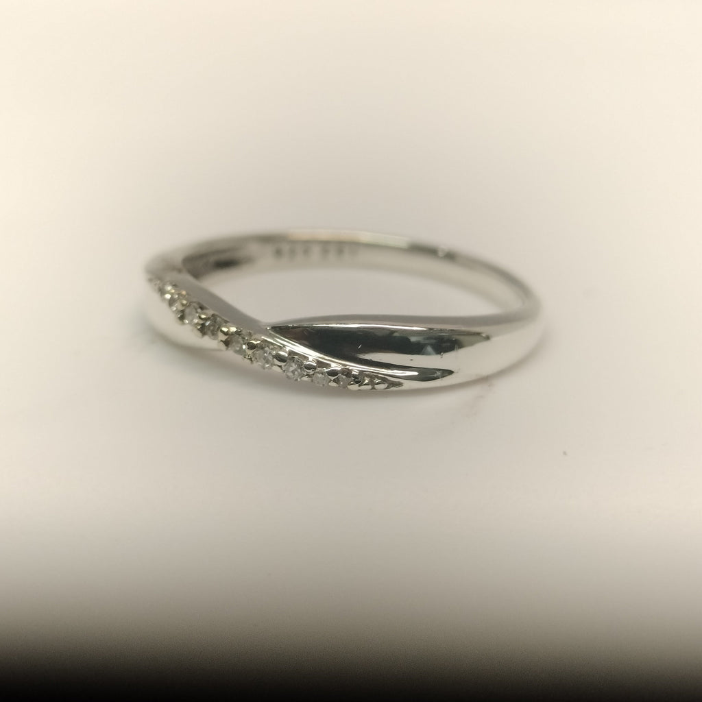 Sterling Silver and Diamond Band