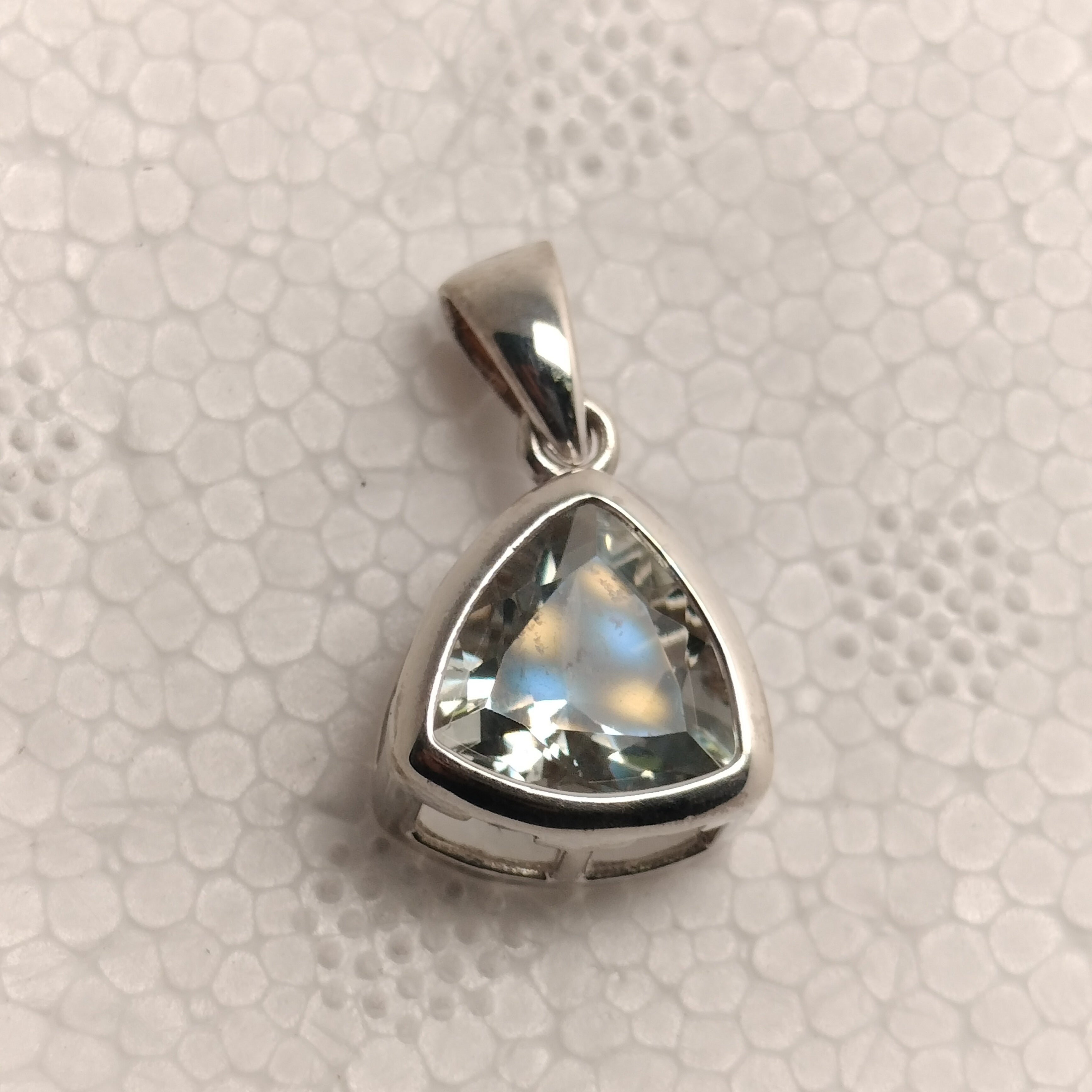 Sterling Silver Praisolite Pendant