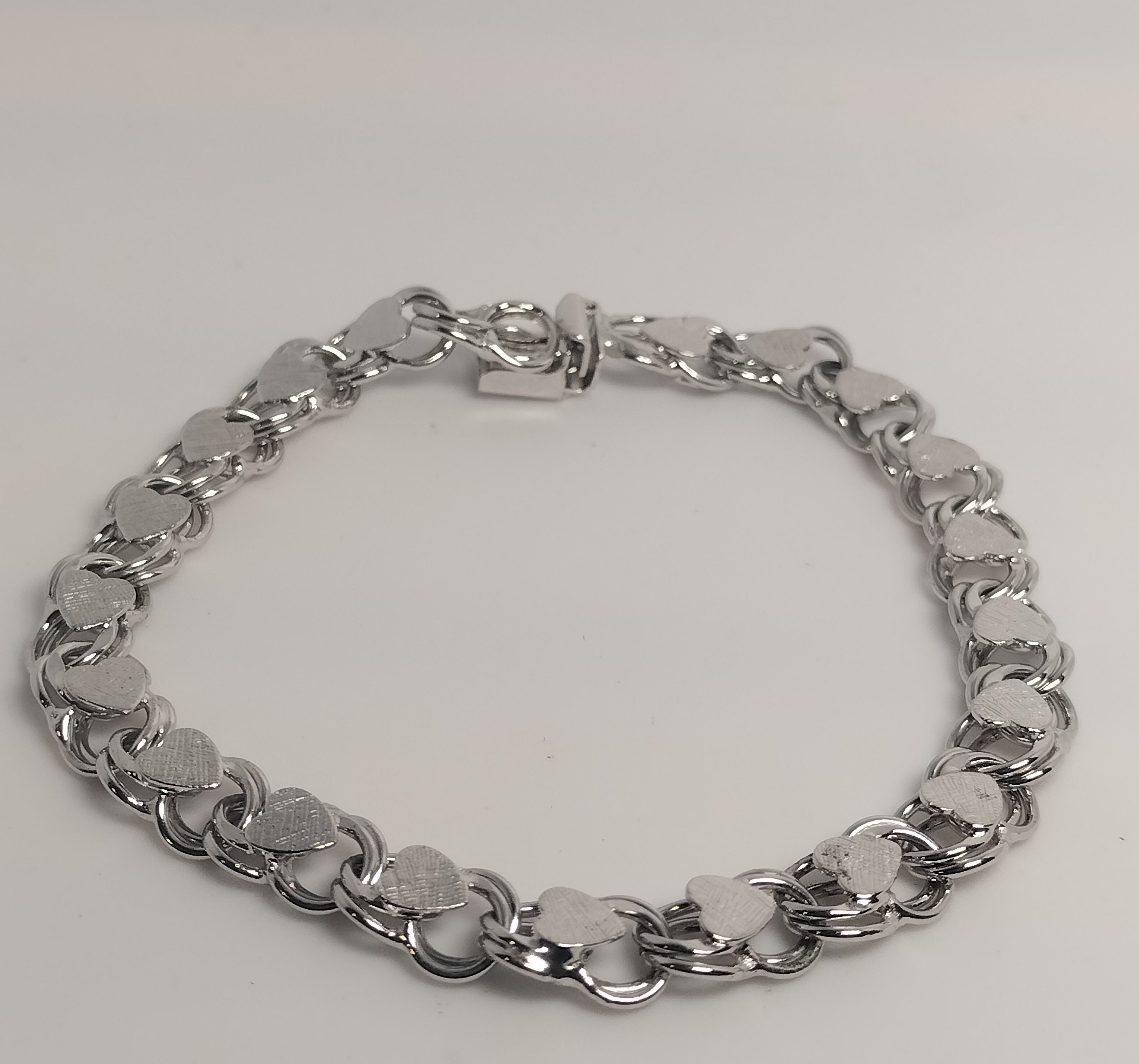 Sterling Silver Heart Bracelet
