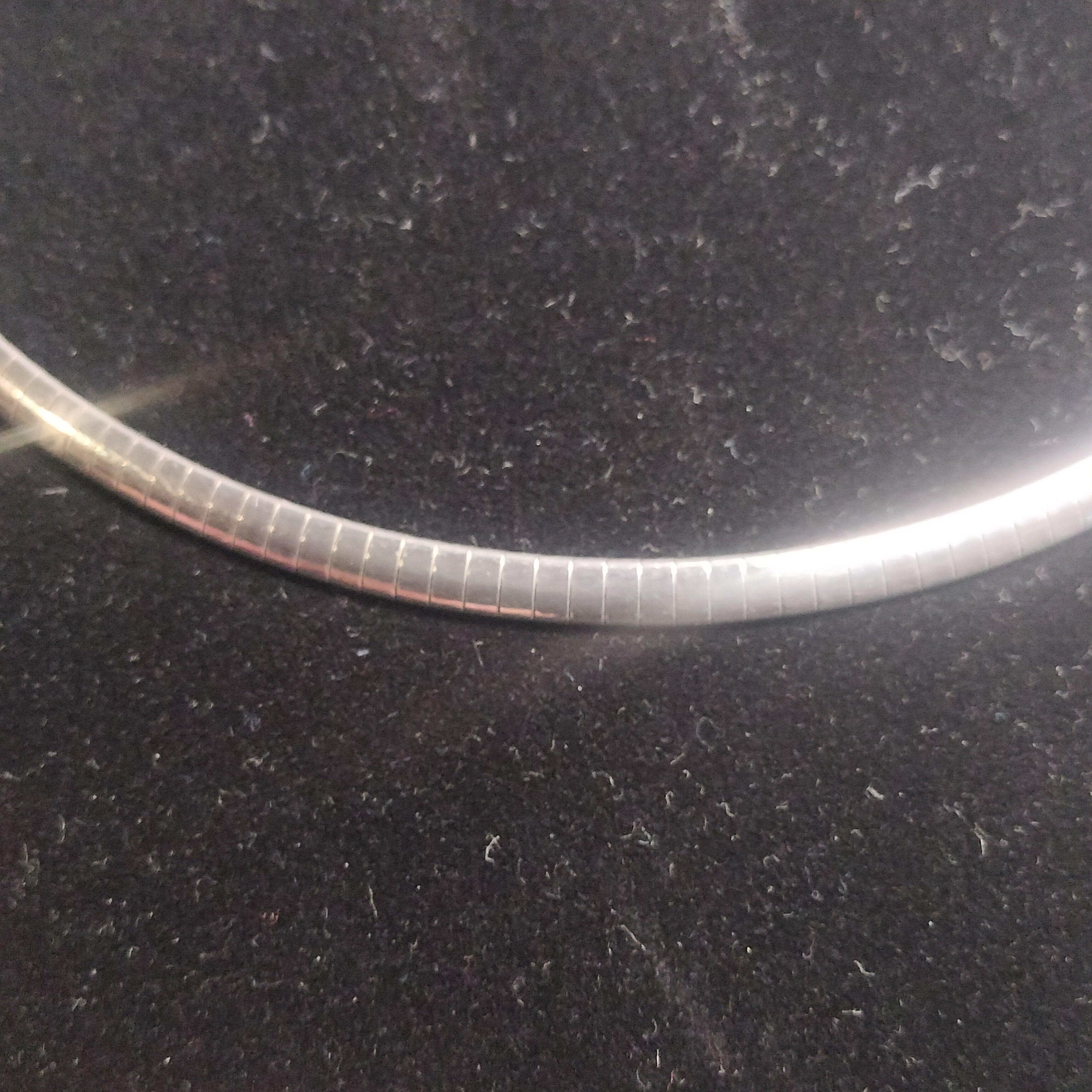 Sterling Silver Omega Necklace
