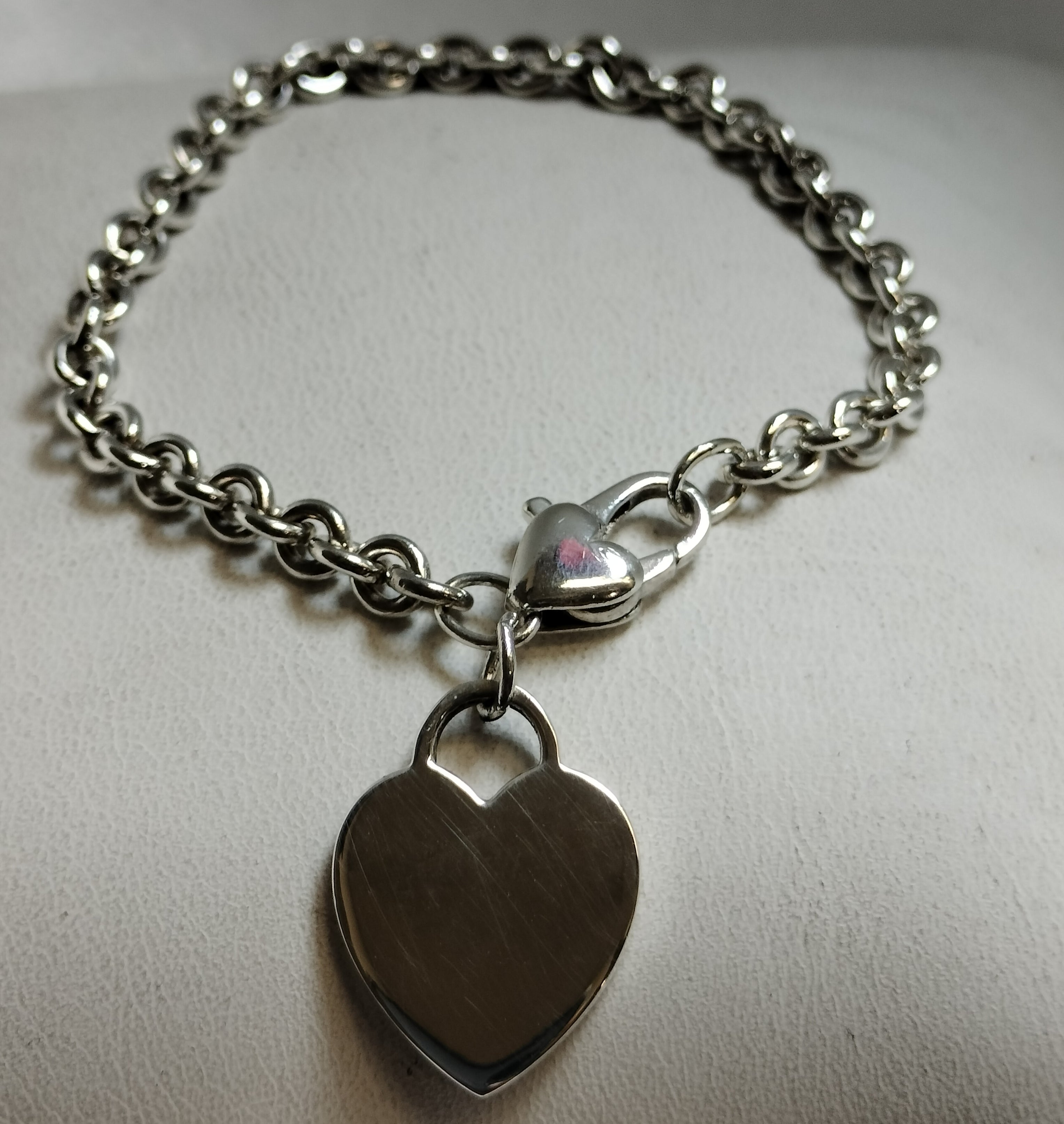 Sterling Silver Heart Bracelet