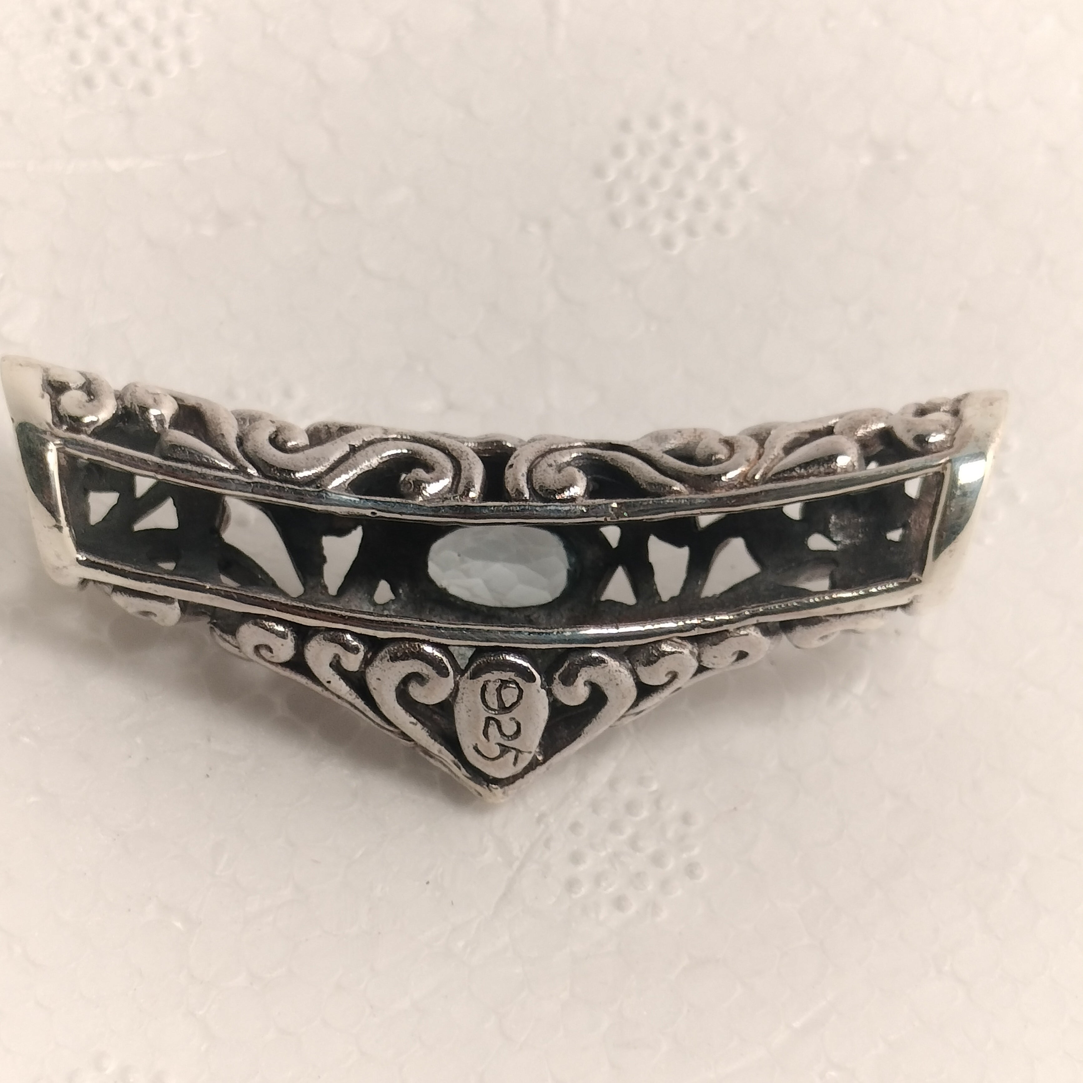 Sterling Silver Blue Topaz Pendant