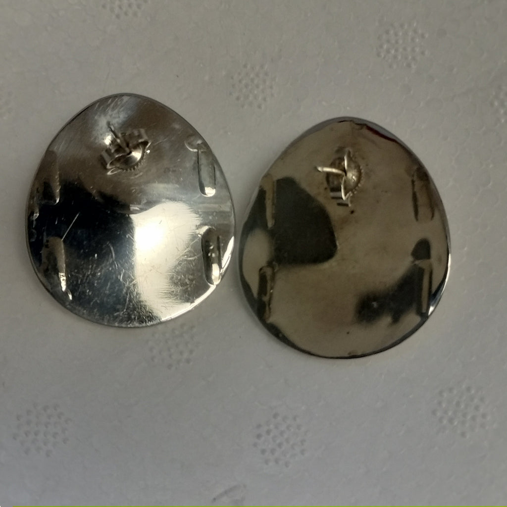 Sterling Silver Malachite Earrings
