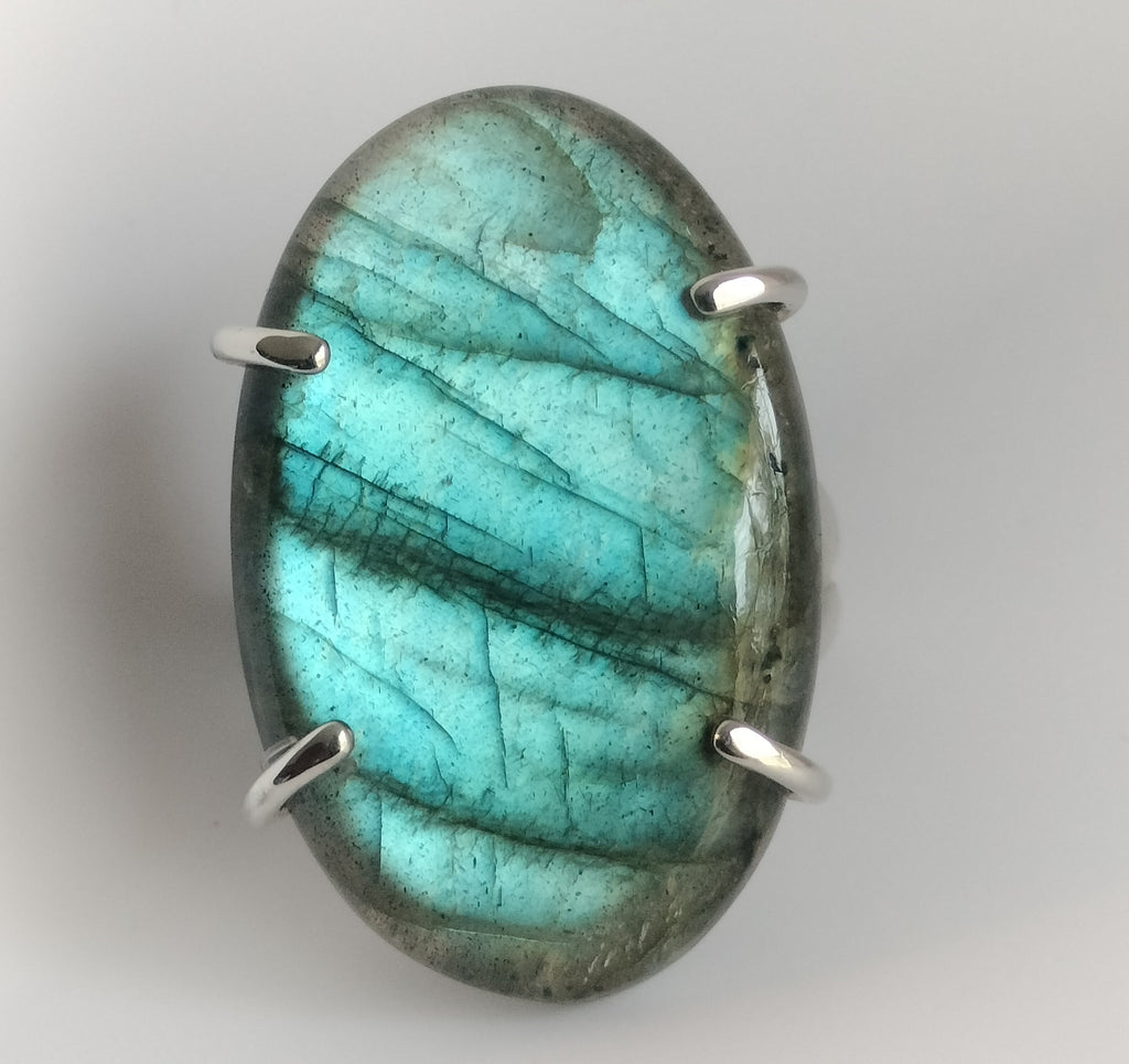 Sterling Silver Labradorite Ring
