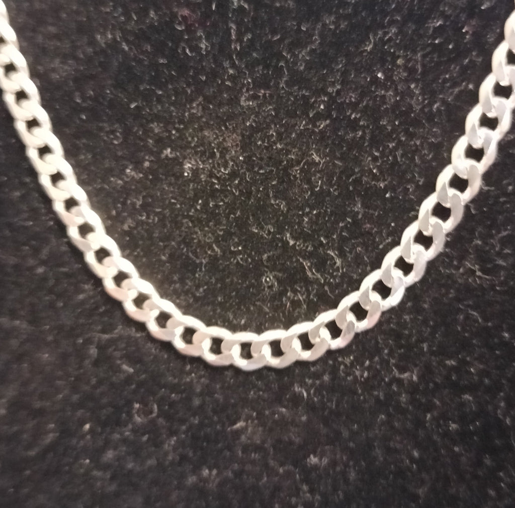Sterling Silver Curb Link Necklace