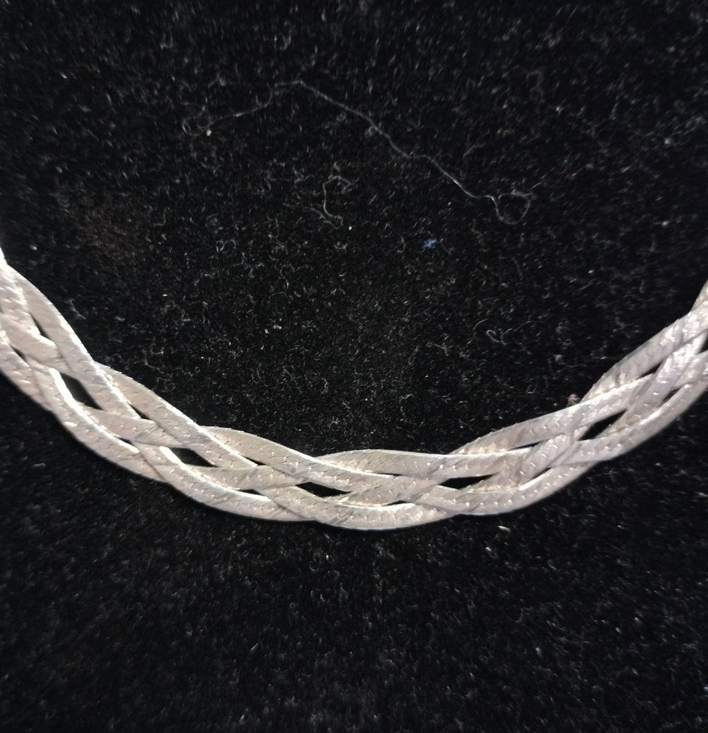 Sterling Silver Braided Herringbone