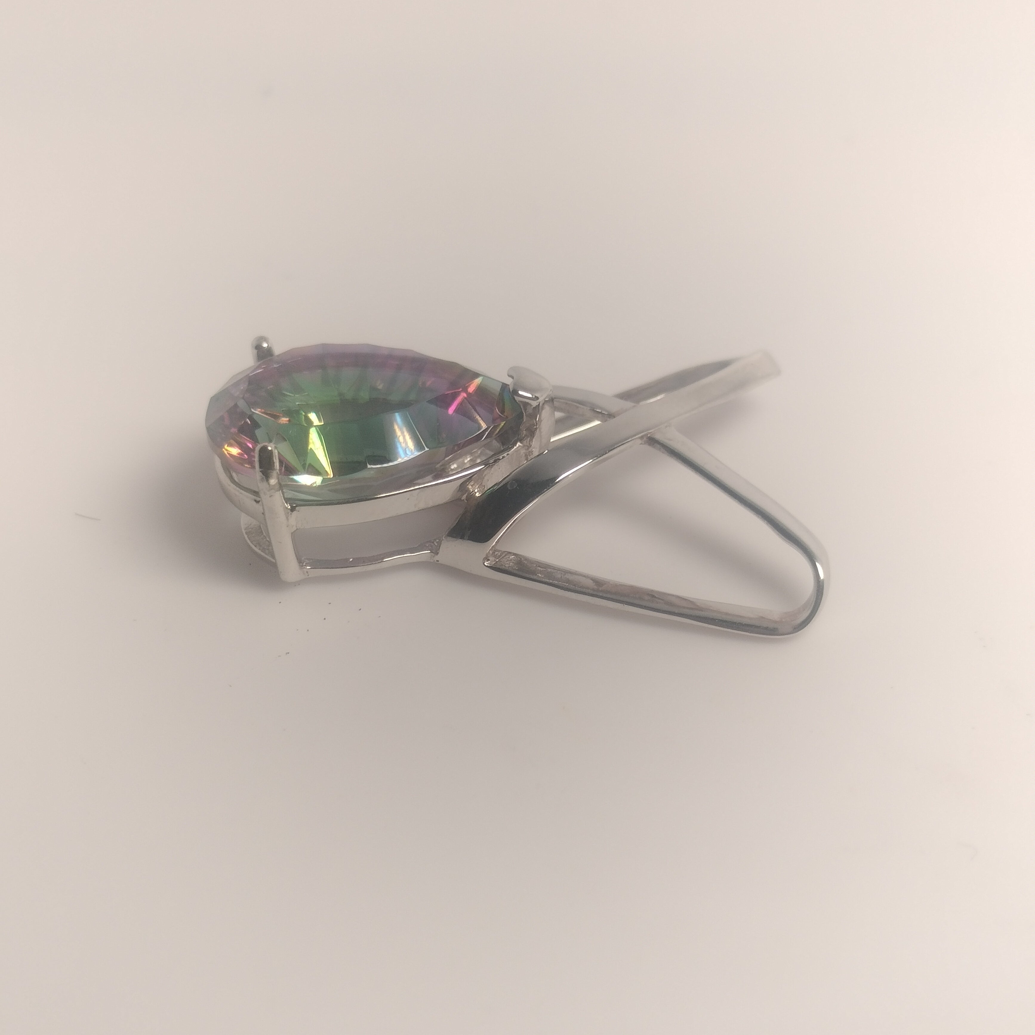 Sterling Silver Mystic Topaz Pendant