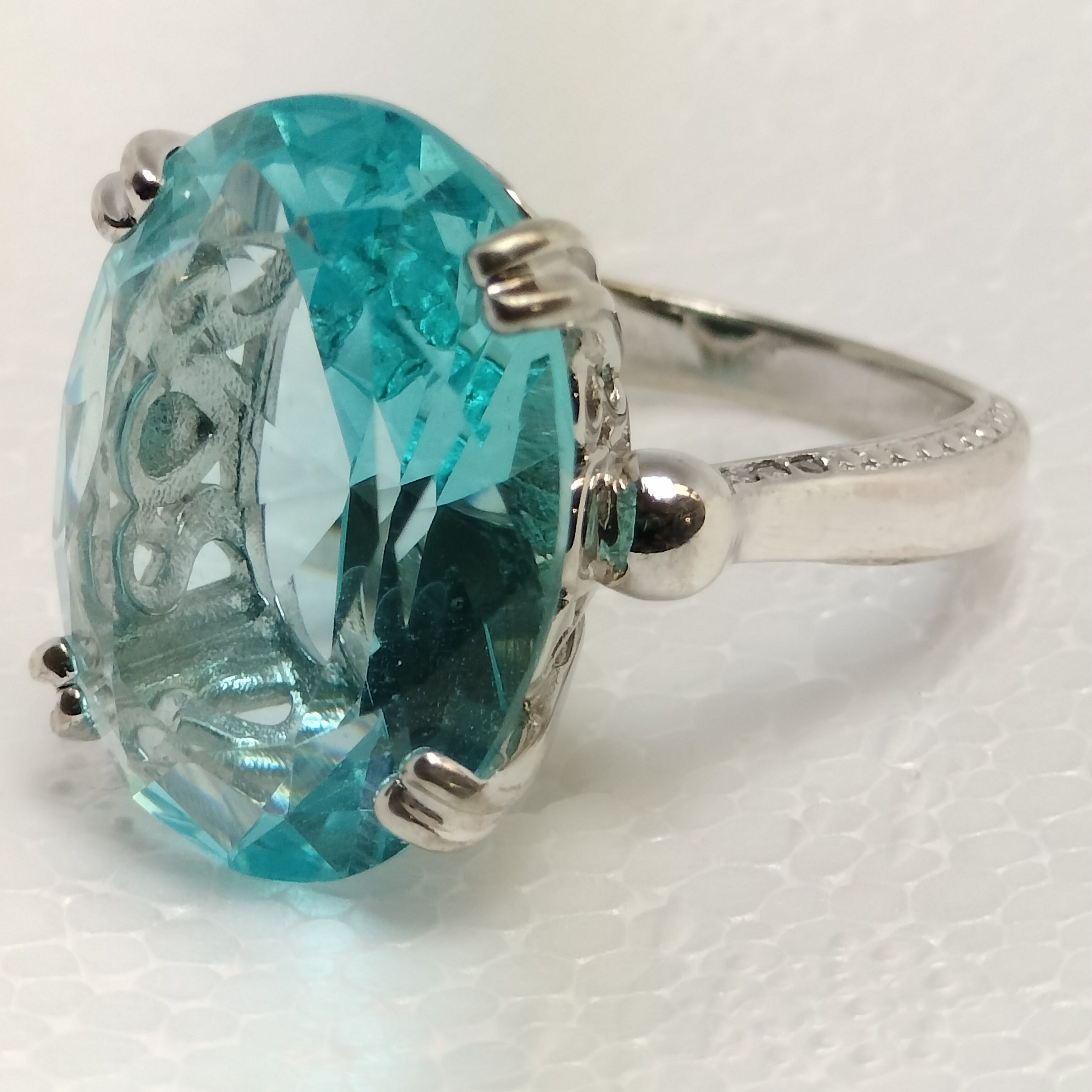 Sterling Silver Topaz Ring