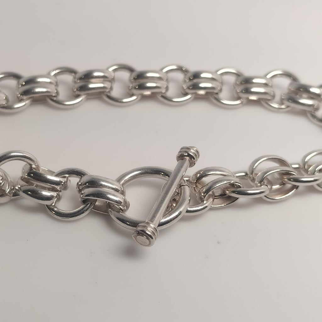 Sterling Silver Toggle Bracelet