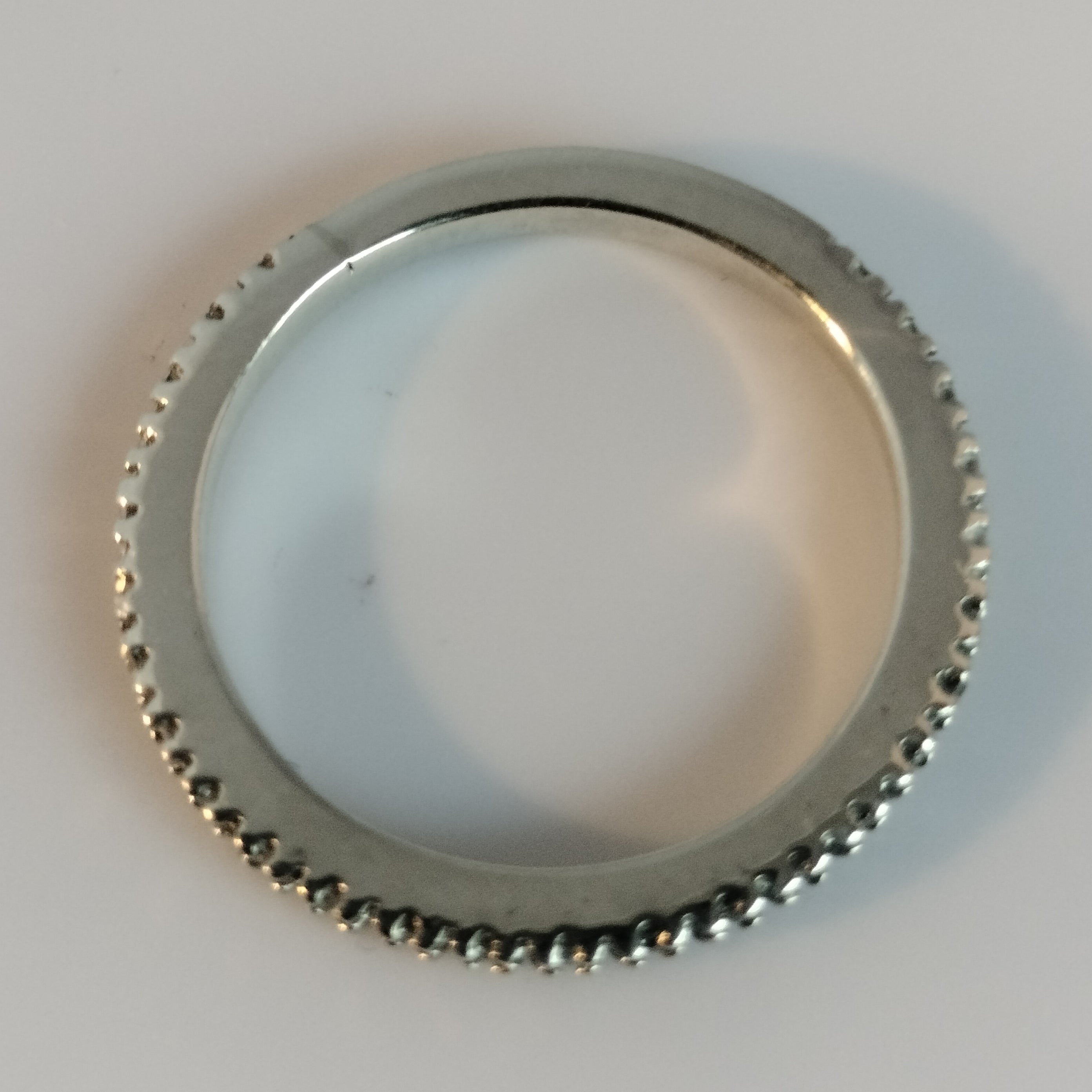 Sterling Silver Diamond Band