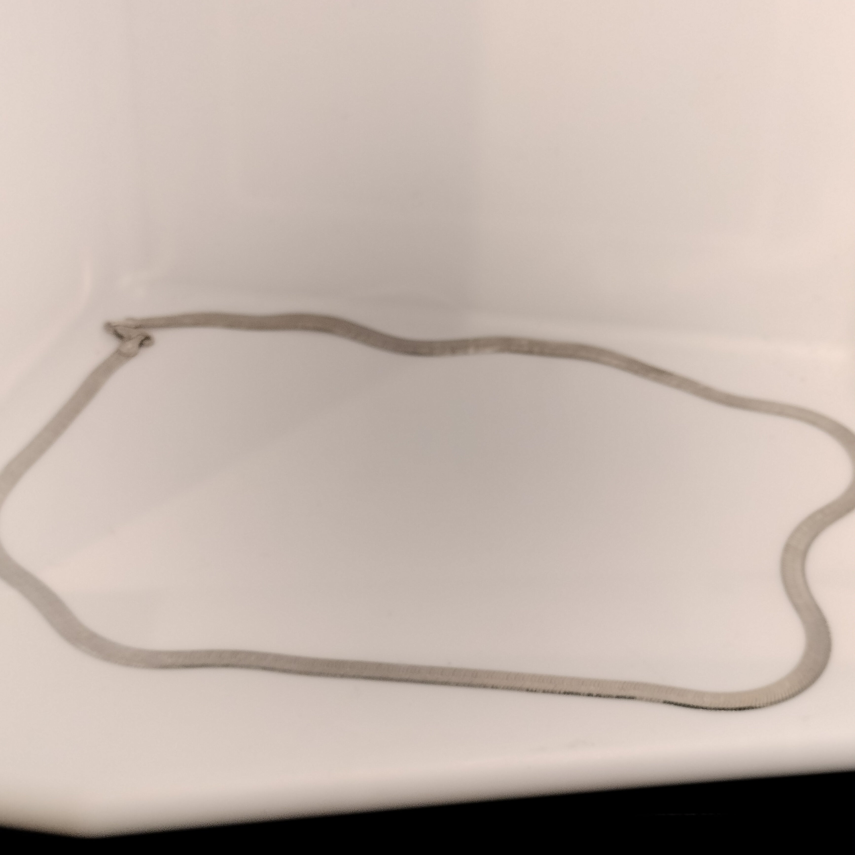 Sterling Silver Herringbone Necklace
