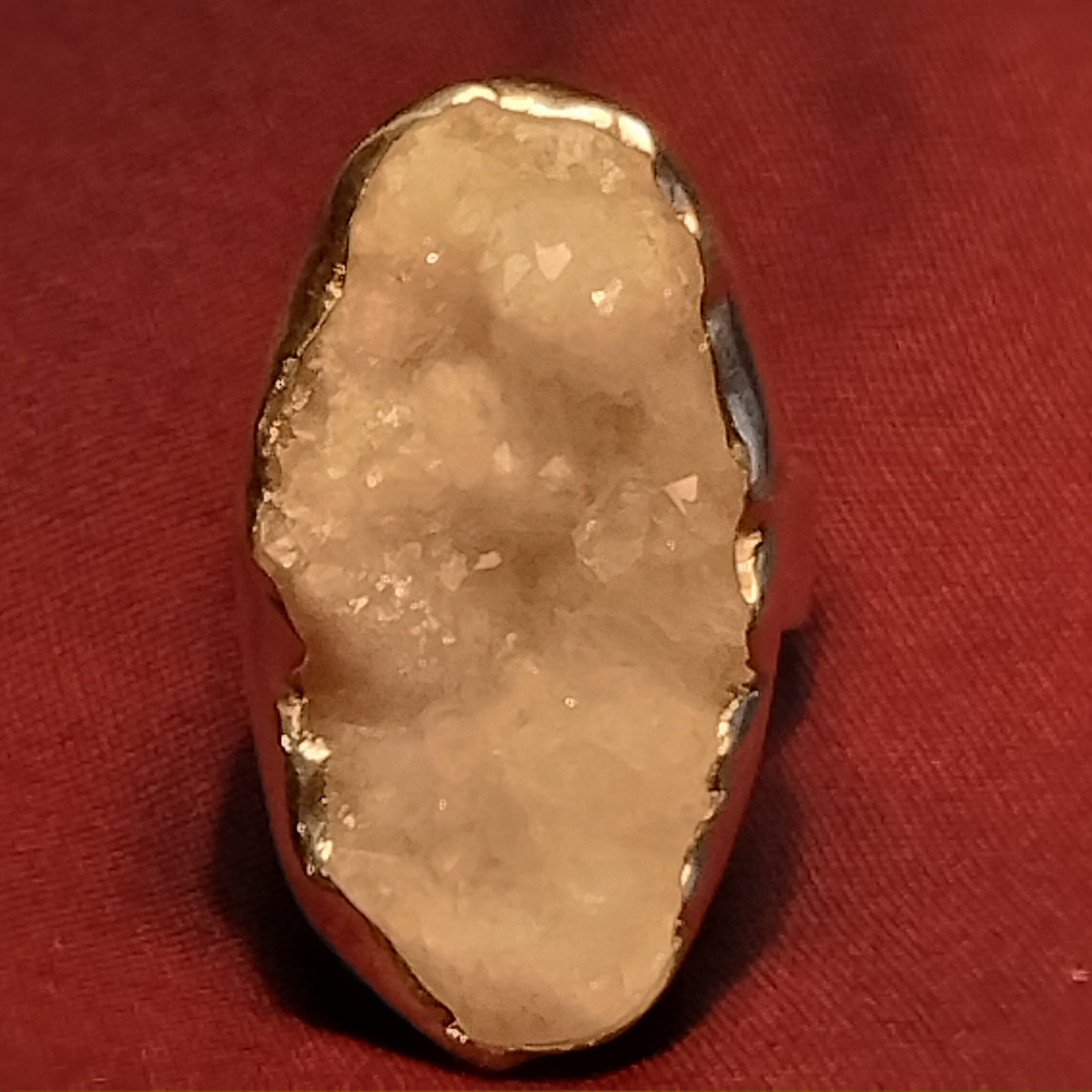 Sterling Silver Druzy Quartz Ring
