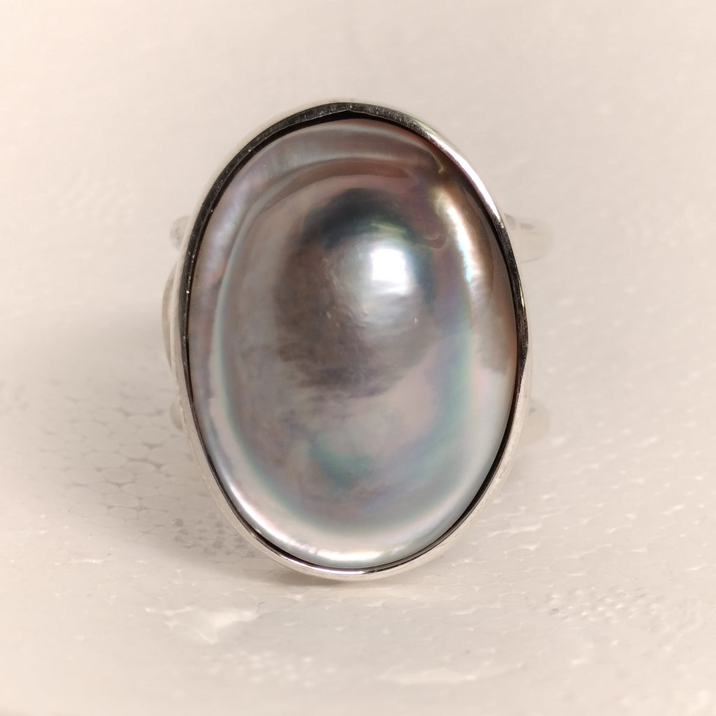 Sterling Silver Pearl Ring