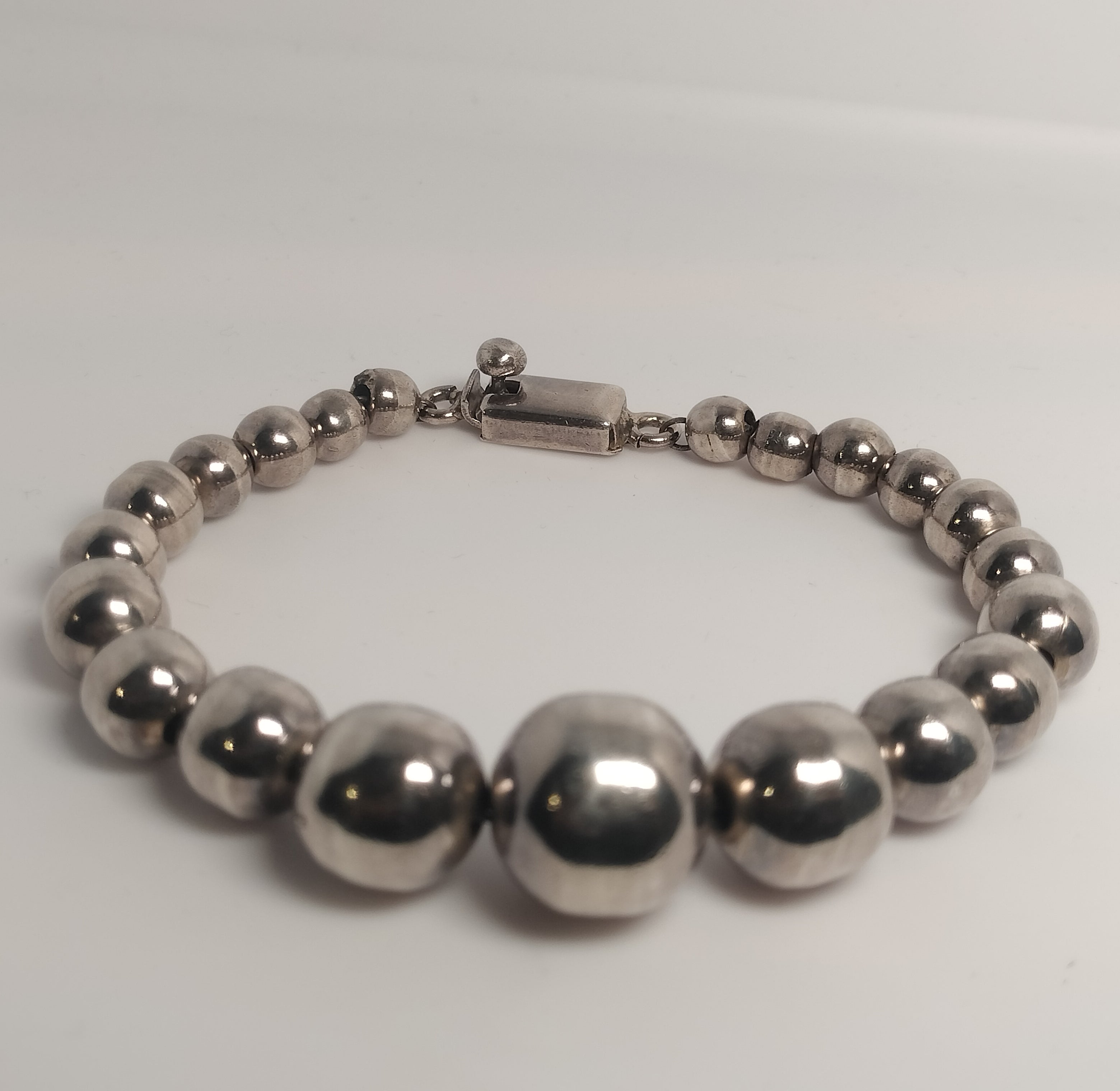 Sterling Silver Bead Bracelet